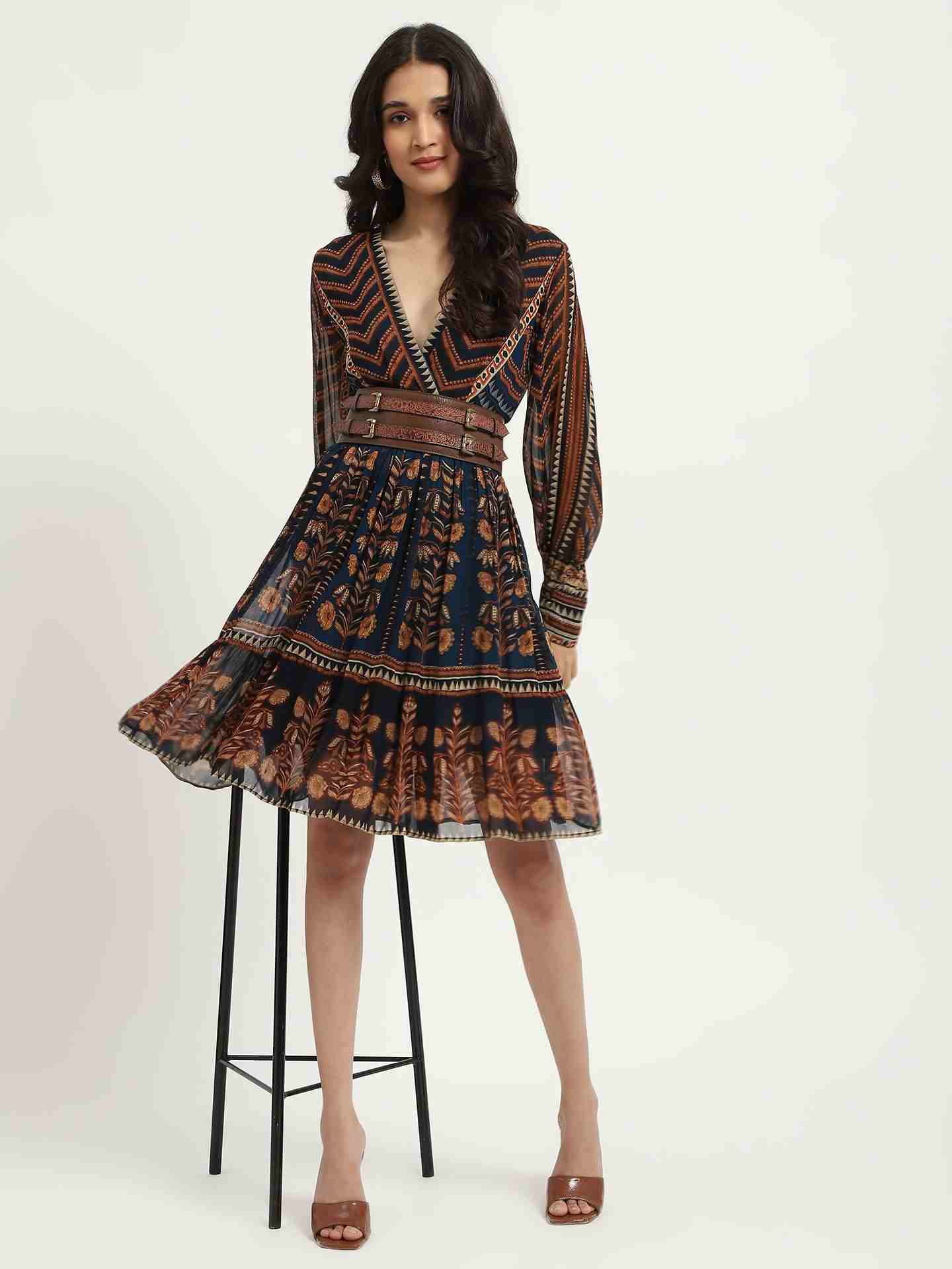 Navy Danielle Wrap Dress