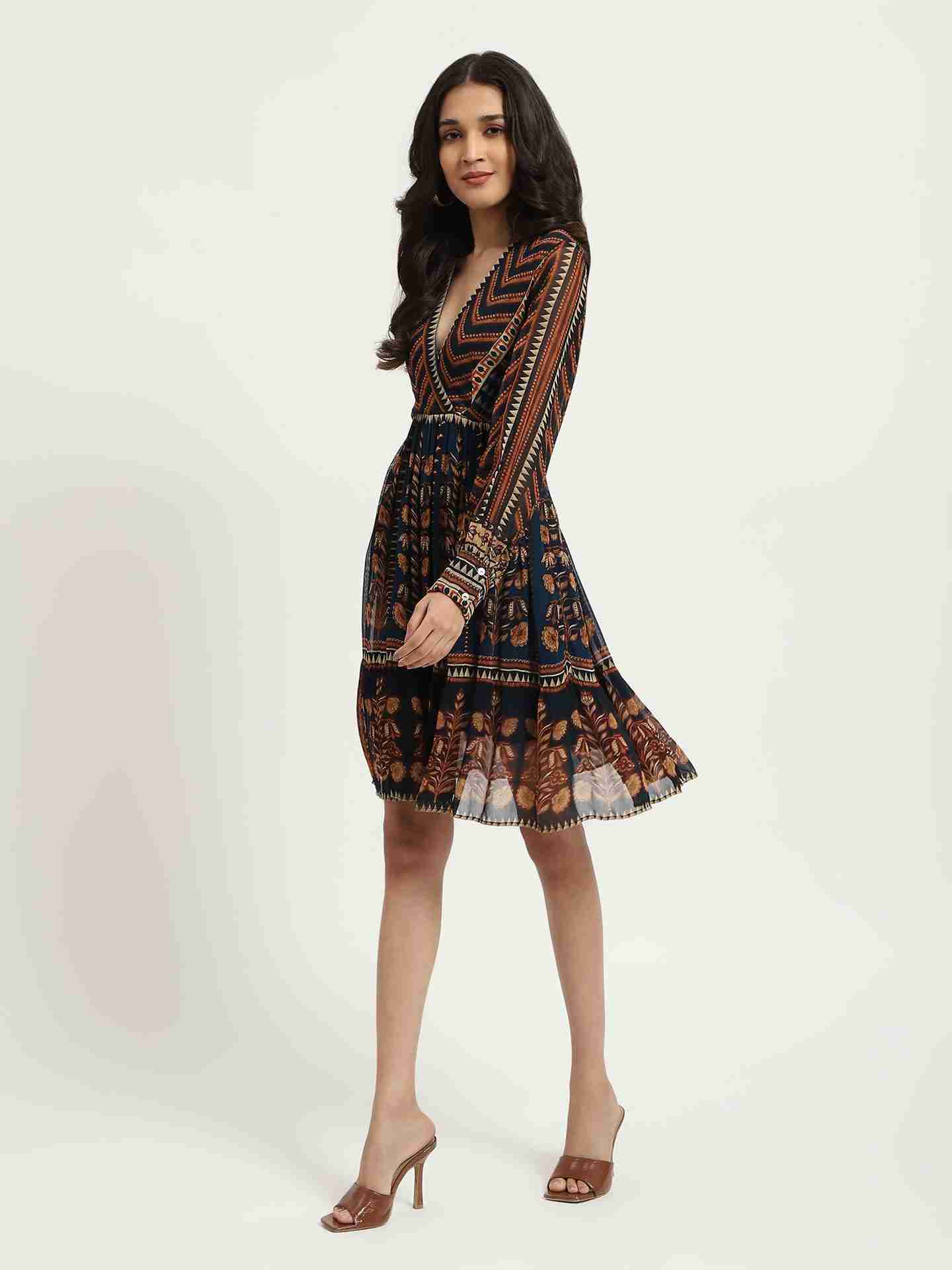 Navy Danielle Wrap Dress