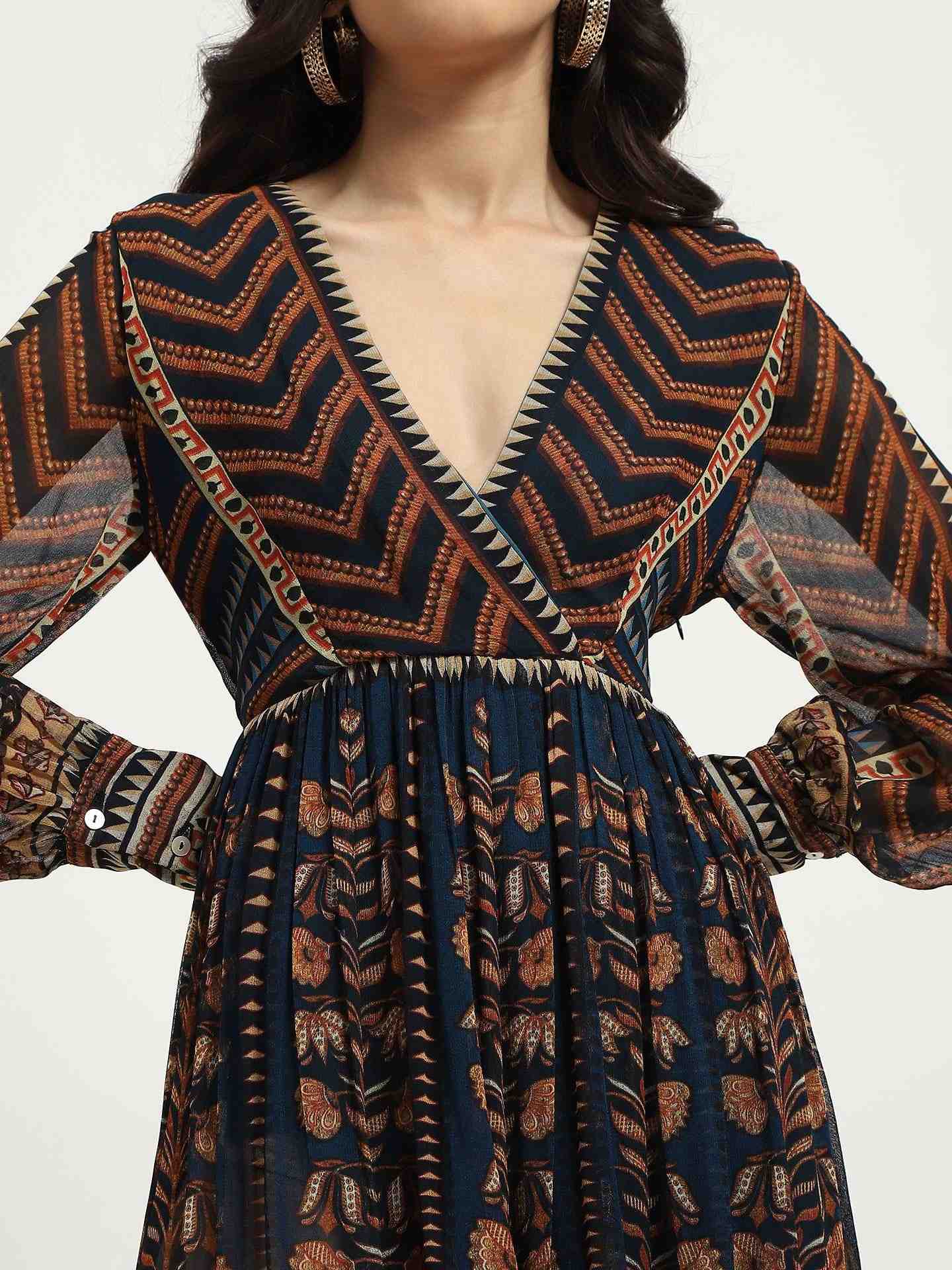 Navy Danielle Wrap Dress