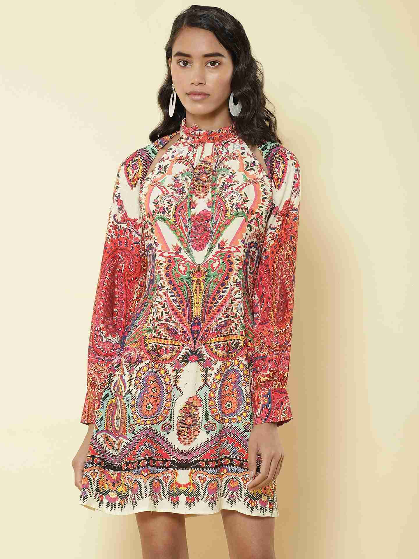 Pink Pop Paisley Shift Dress