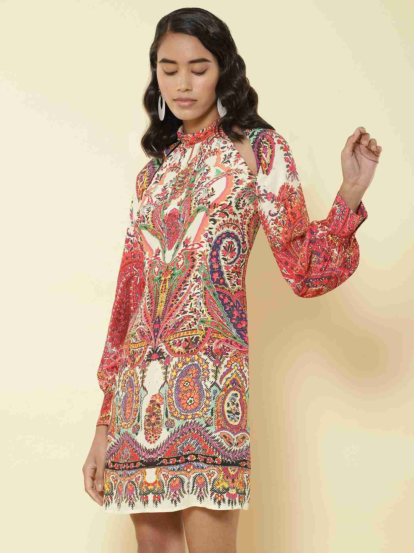 Pink Pop Paisley Shift Dress