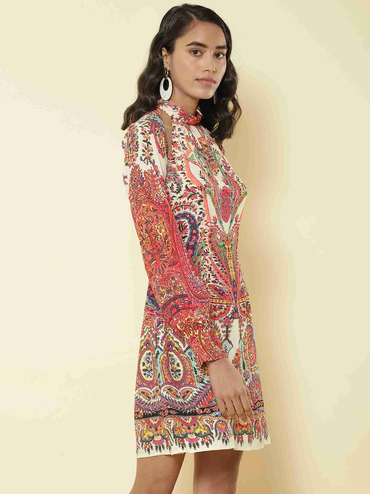 Pink Pop Paisley Shift Dress