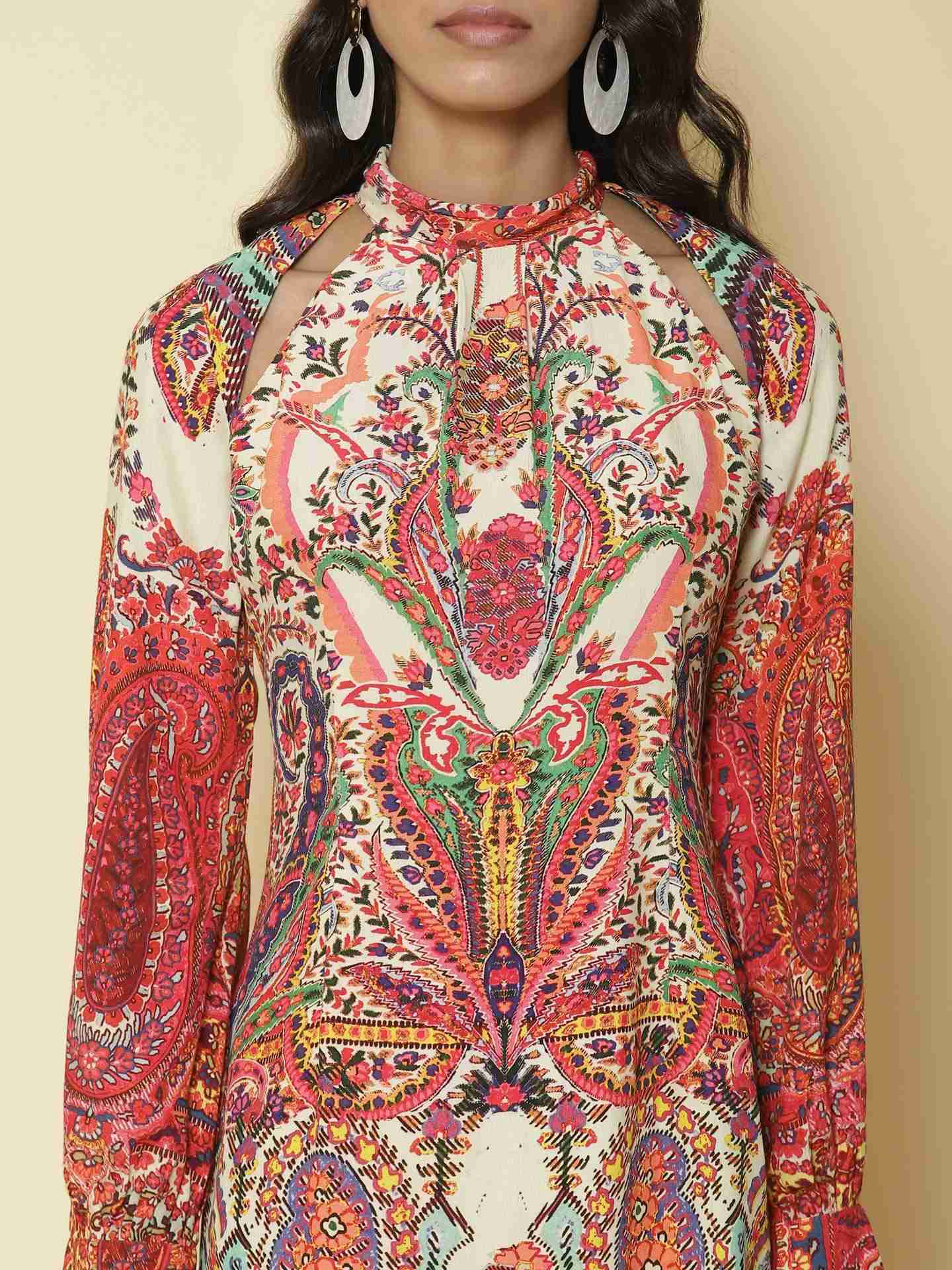 Pink Pop Paisley Shift Dress