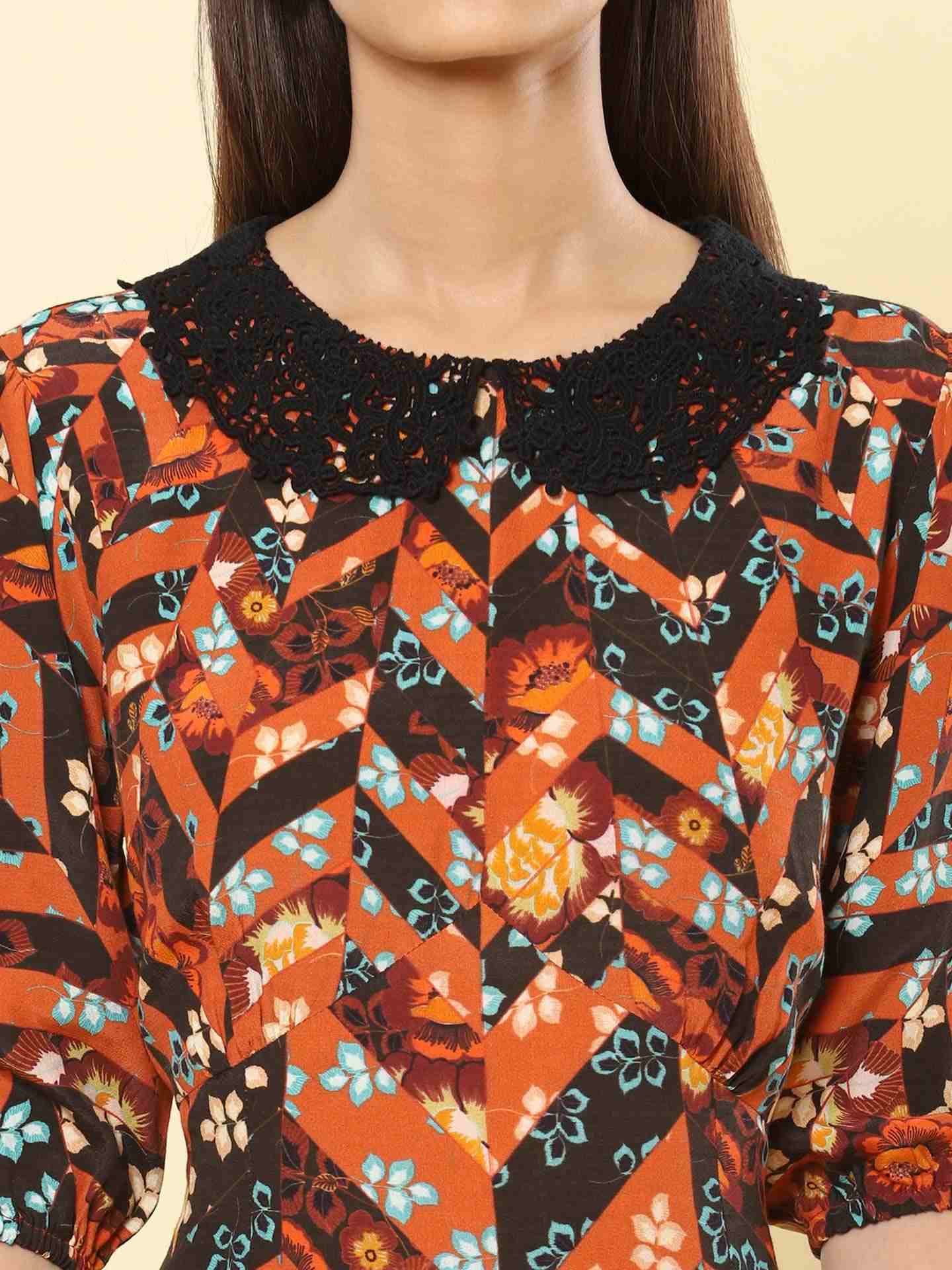 Rust Oasis Shift Dress