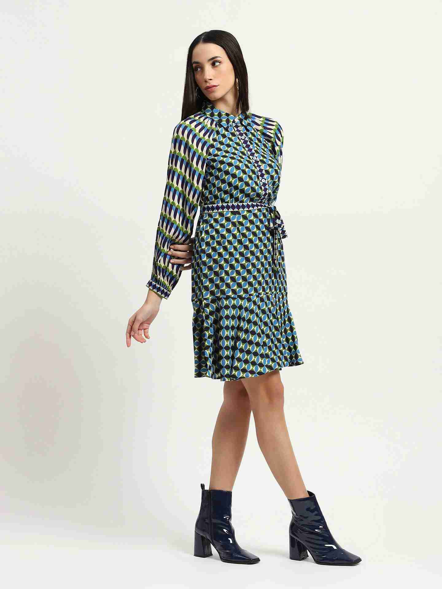 Blue Scarlette Shirt Dress