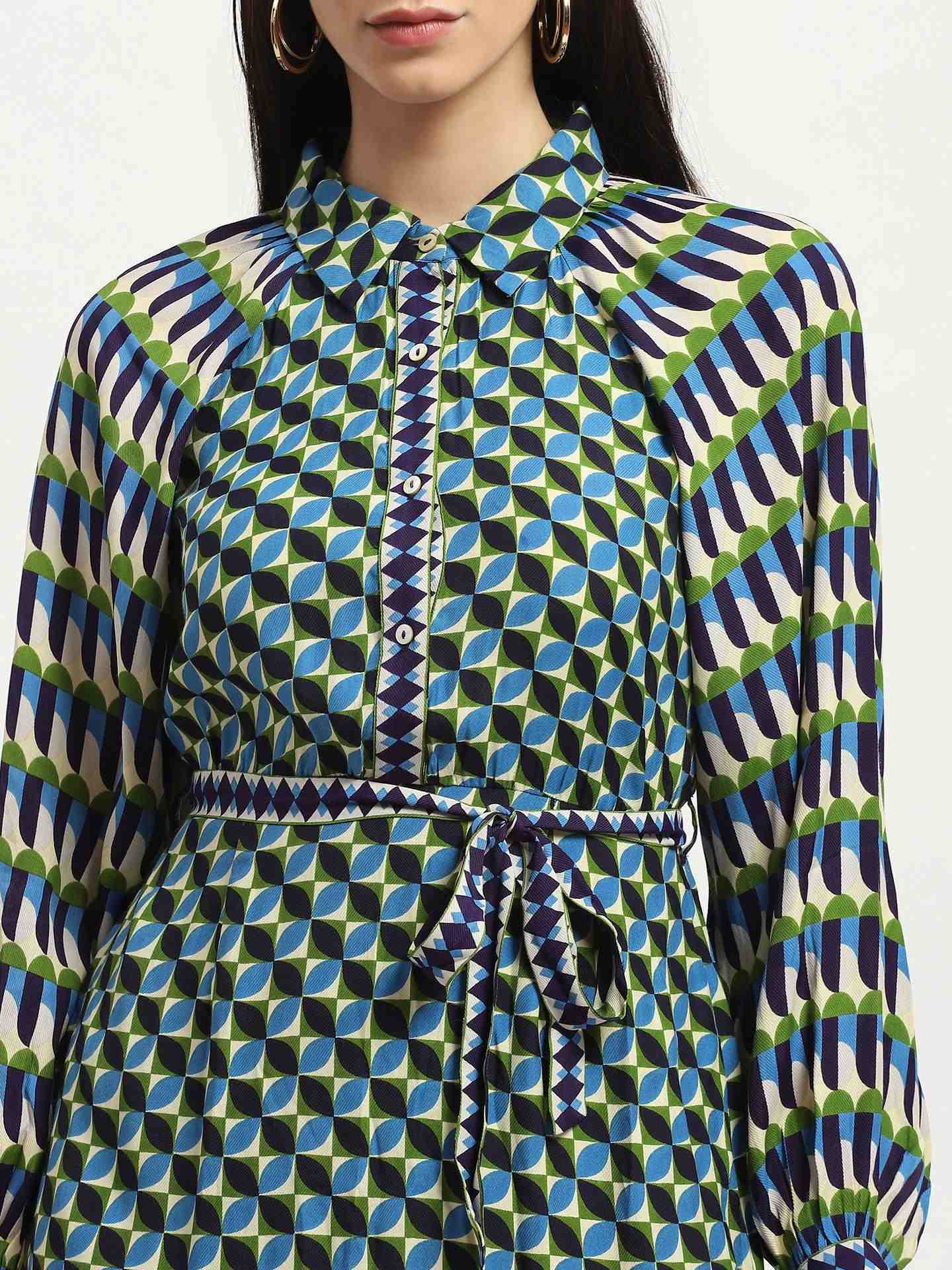 Blue Scarlette Shirt Dress