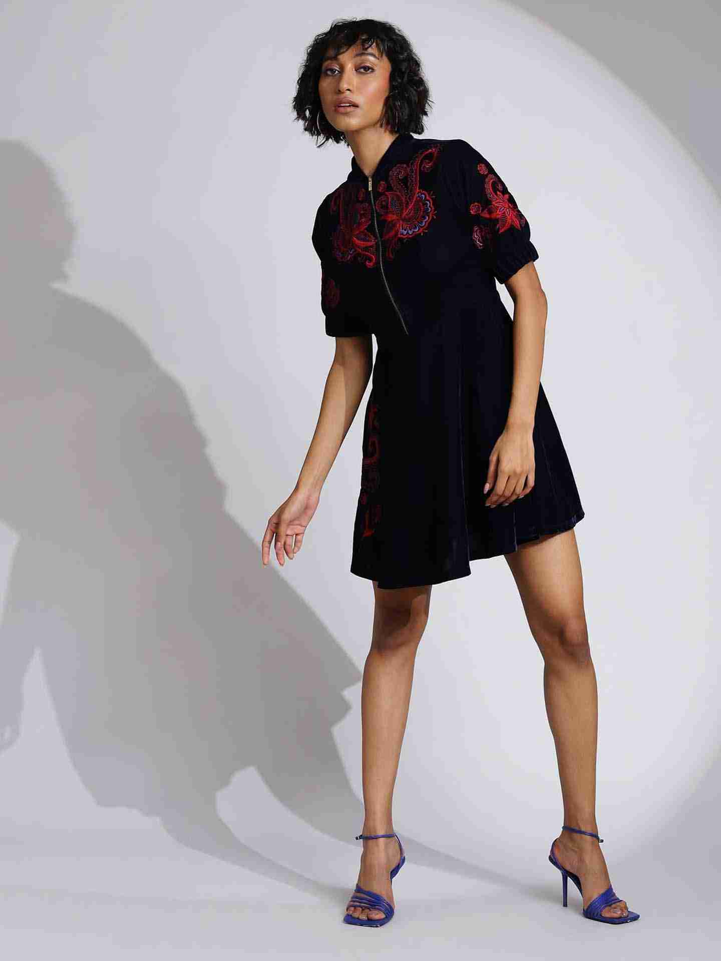 Navy Nora Shirt Dress