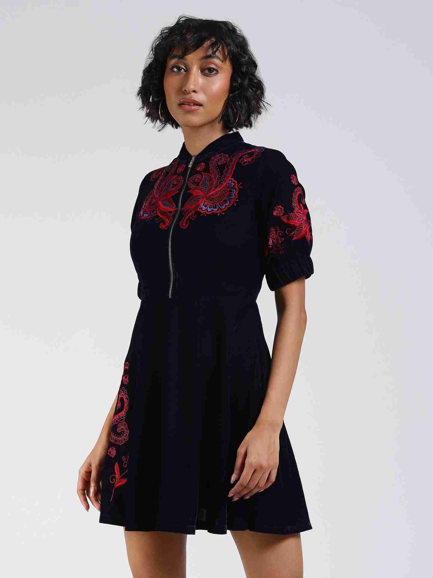 Navy Nora Shirt Dress