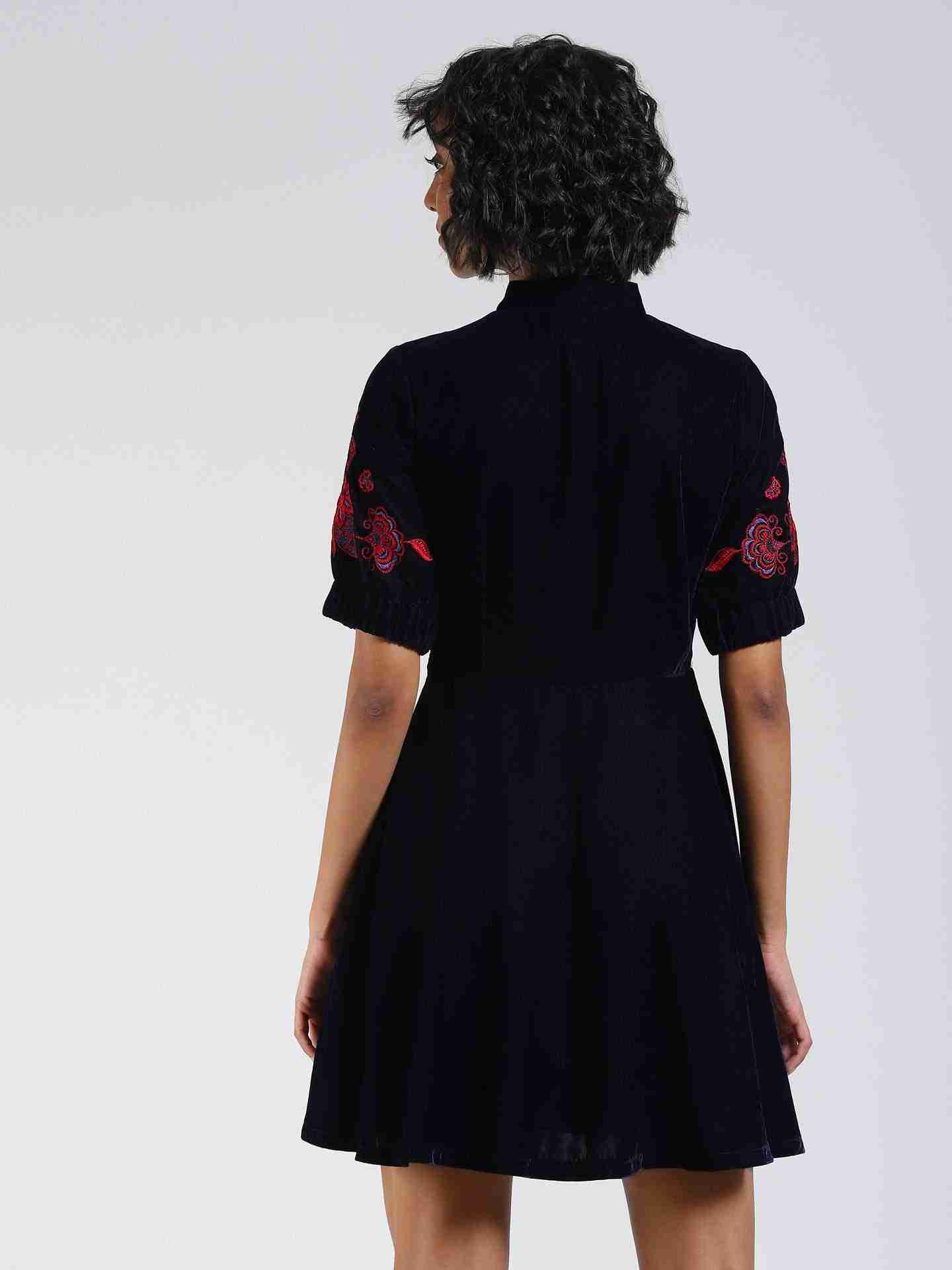Navy Nora Shirt Dress
