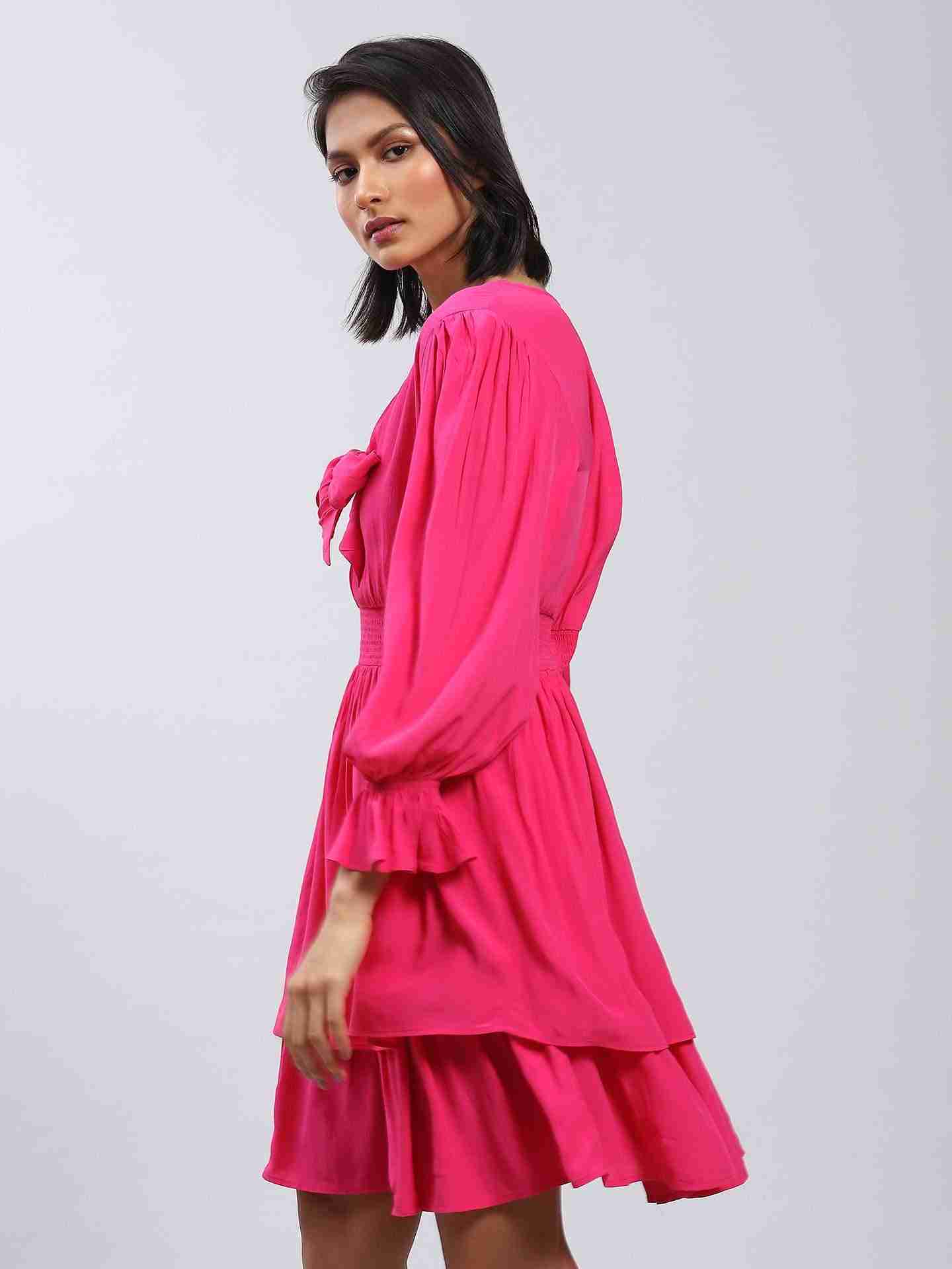 Fuchsia Gaudi Mosaic Skater Dress