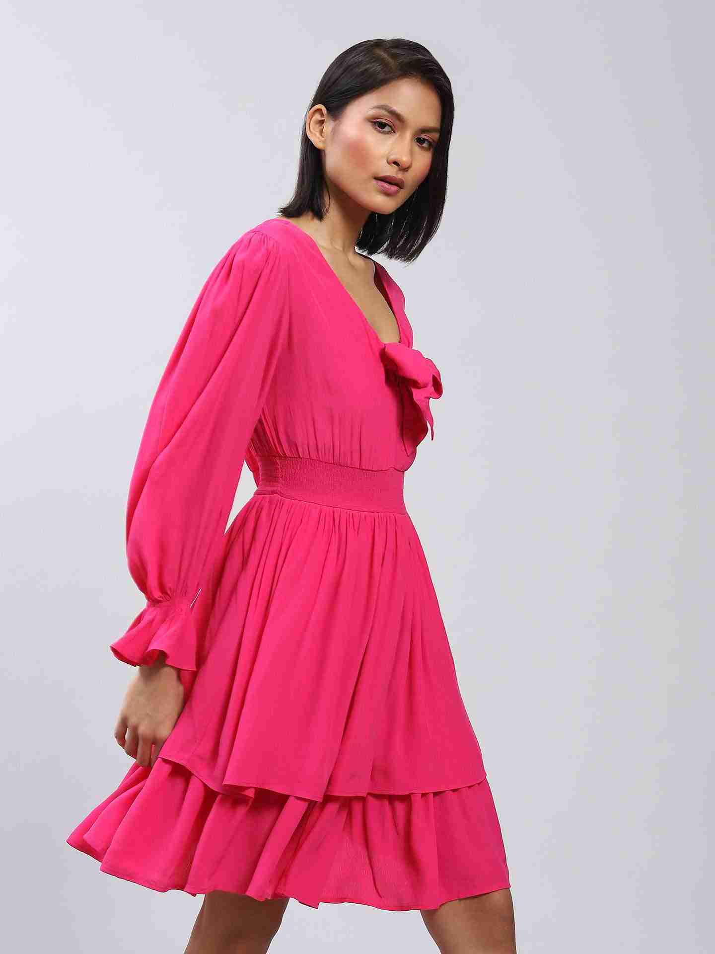 Fuchsia Gaudi Mosaic Skater Dress