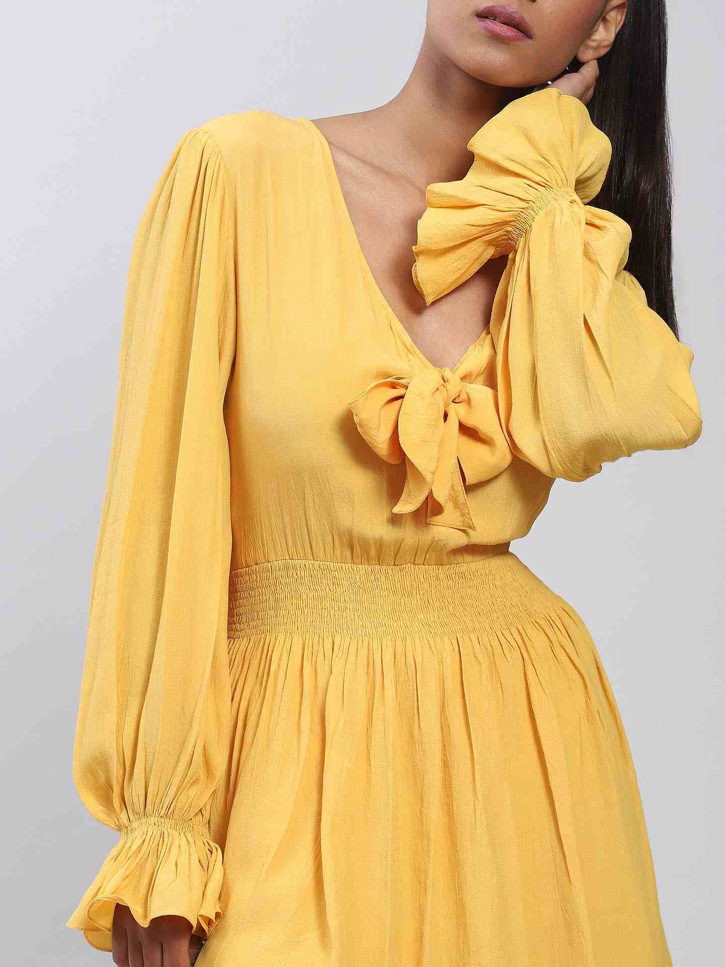 Yellow Gaudi Mosaic Skater Dress