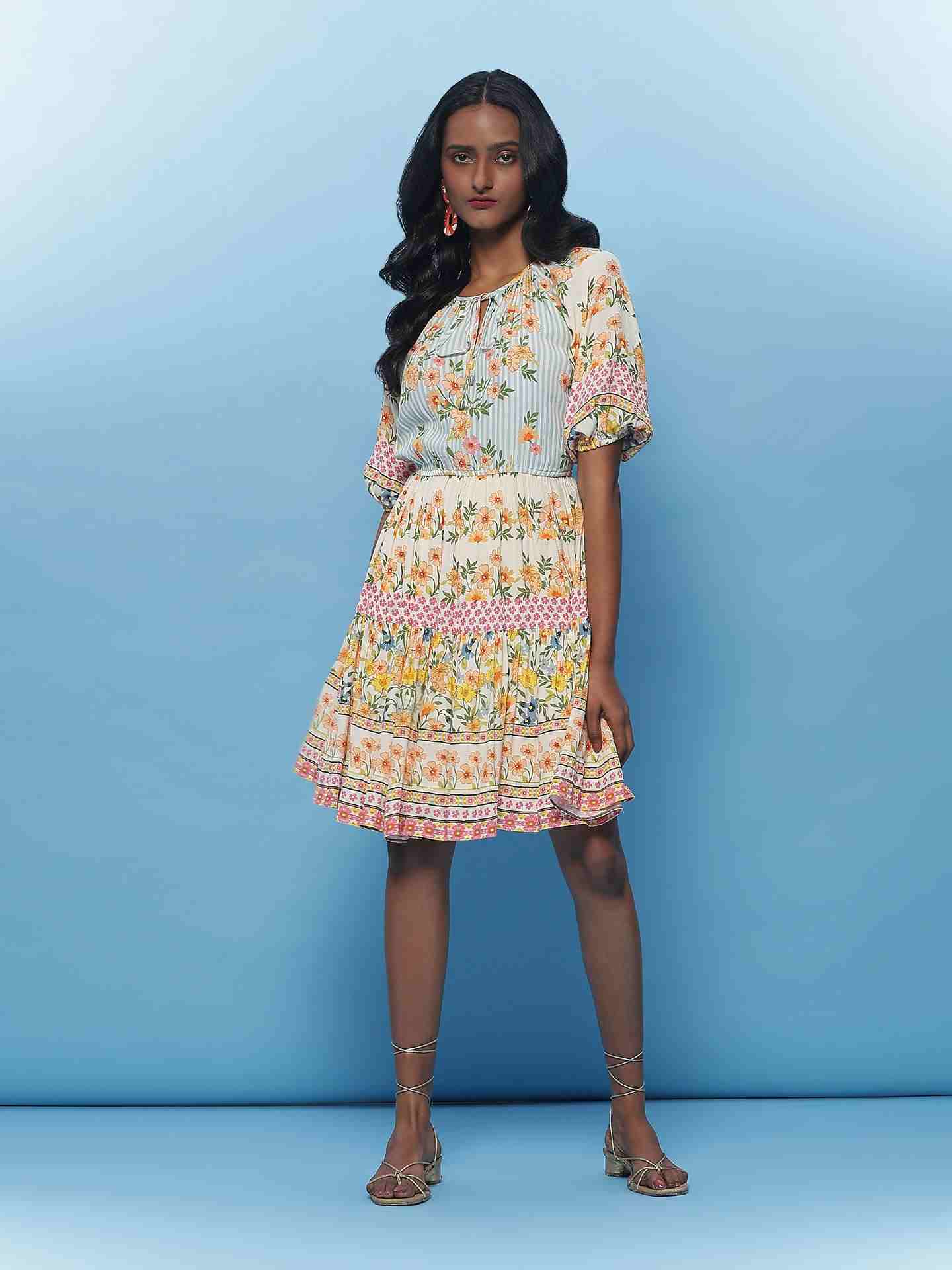 Ecru Tifanny Short Dress