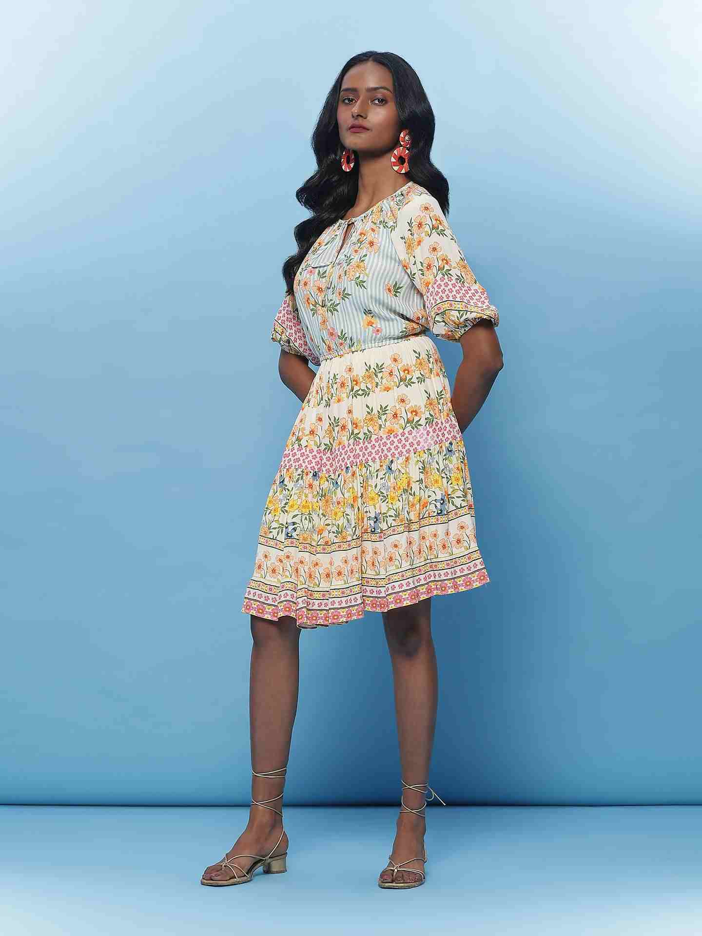 Ecru Tifanny Short Dress