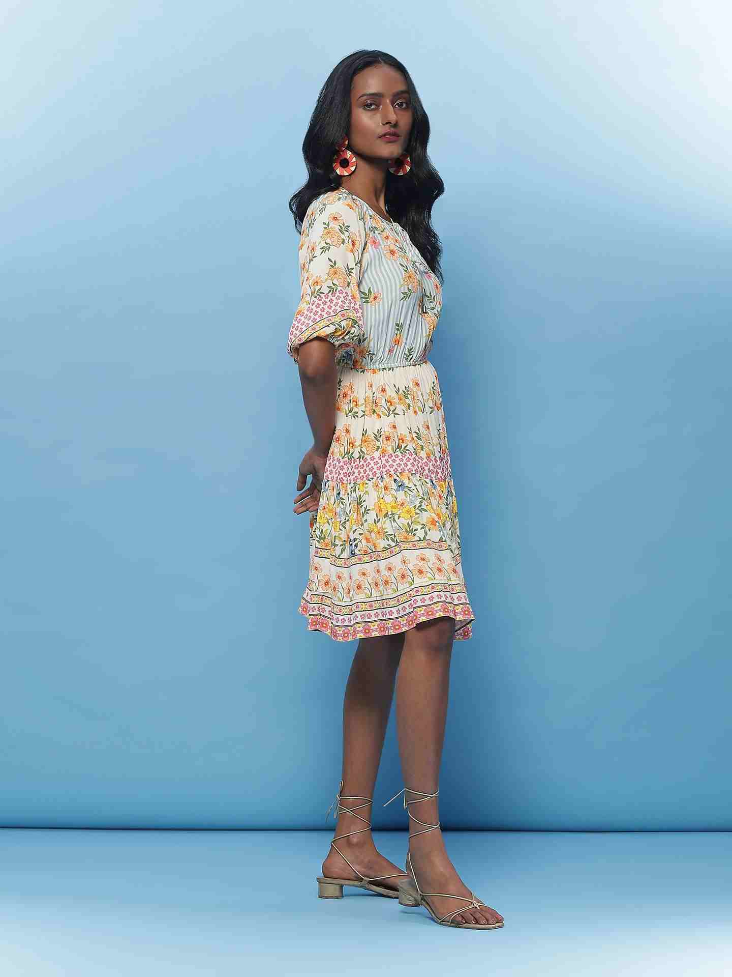 Ecru Tifanny Short Dress