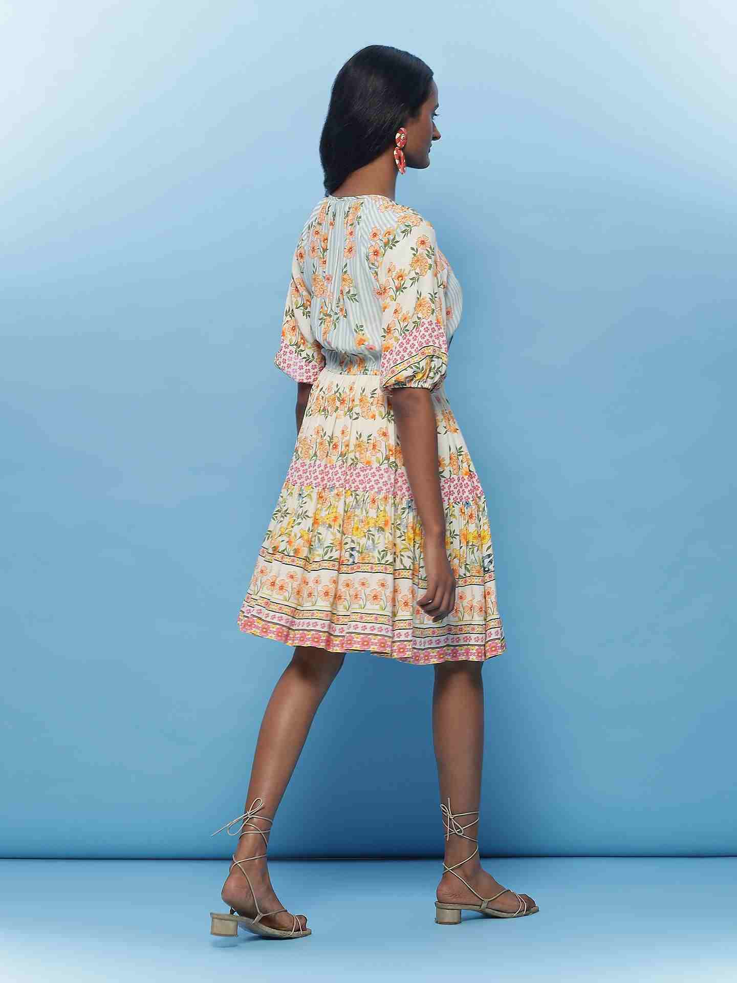 Ecru Tifanny Short Dress