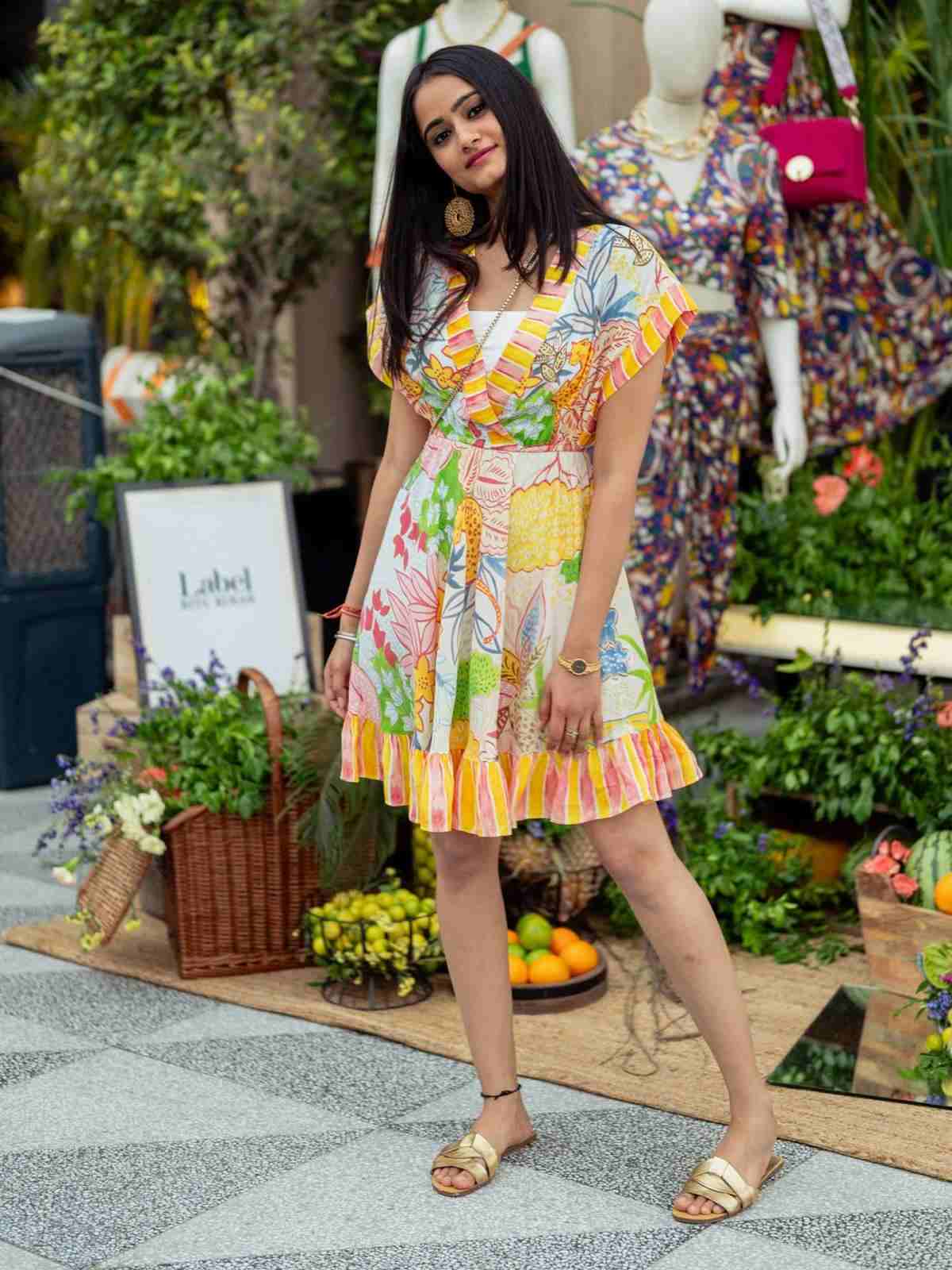 Multi Fauna Wrap Dress