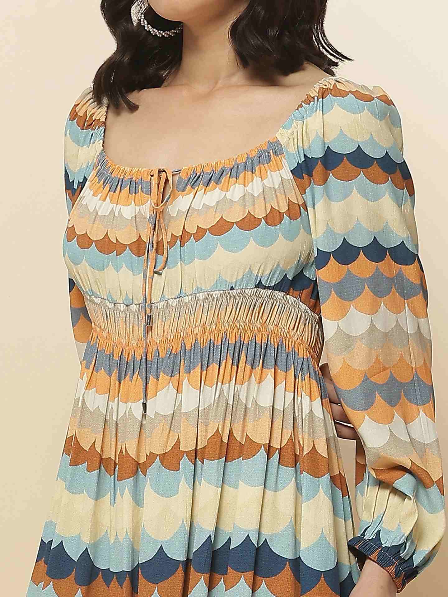 Orange Mariana Skater Dress