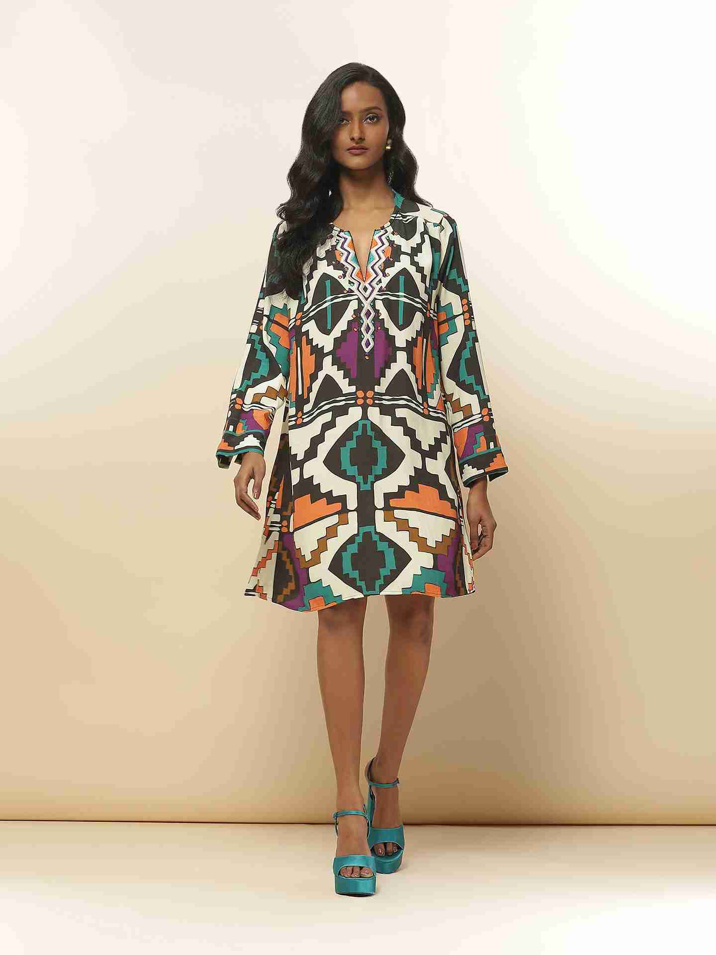 Black Juno Short Dress