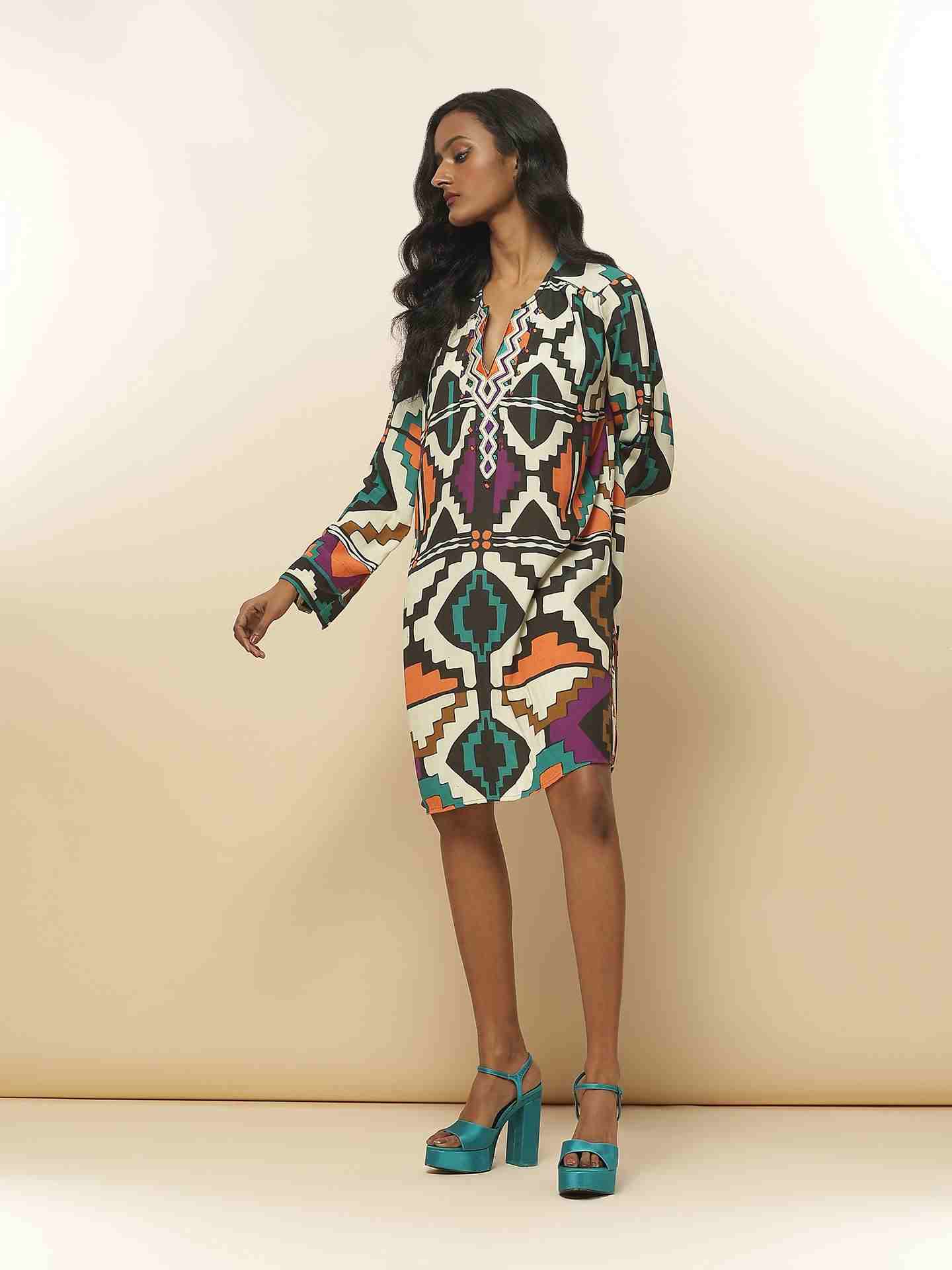 Black Juno Short Dress