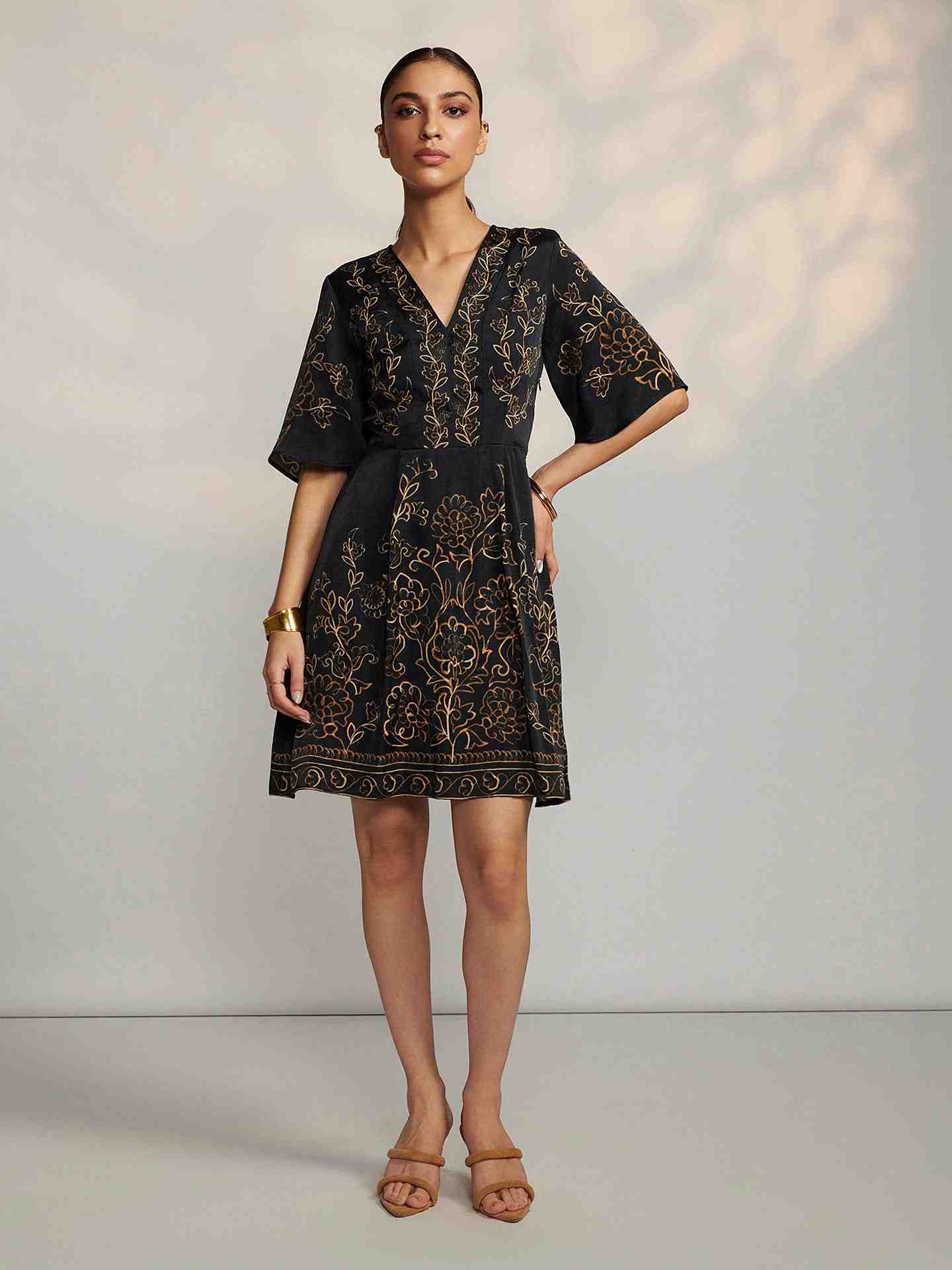 Black Marce Short Dress