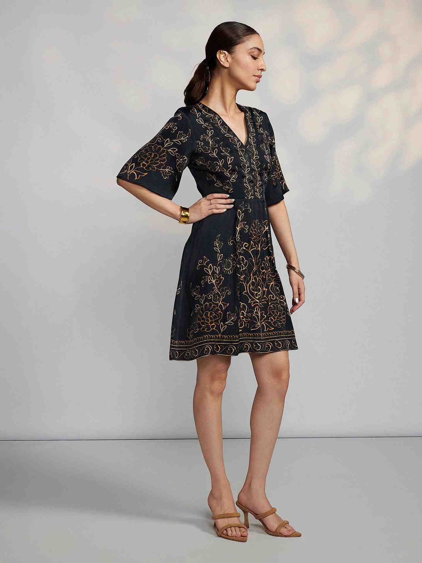 Black Marce Short Dress