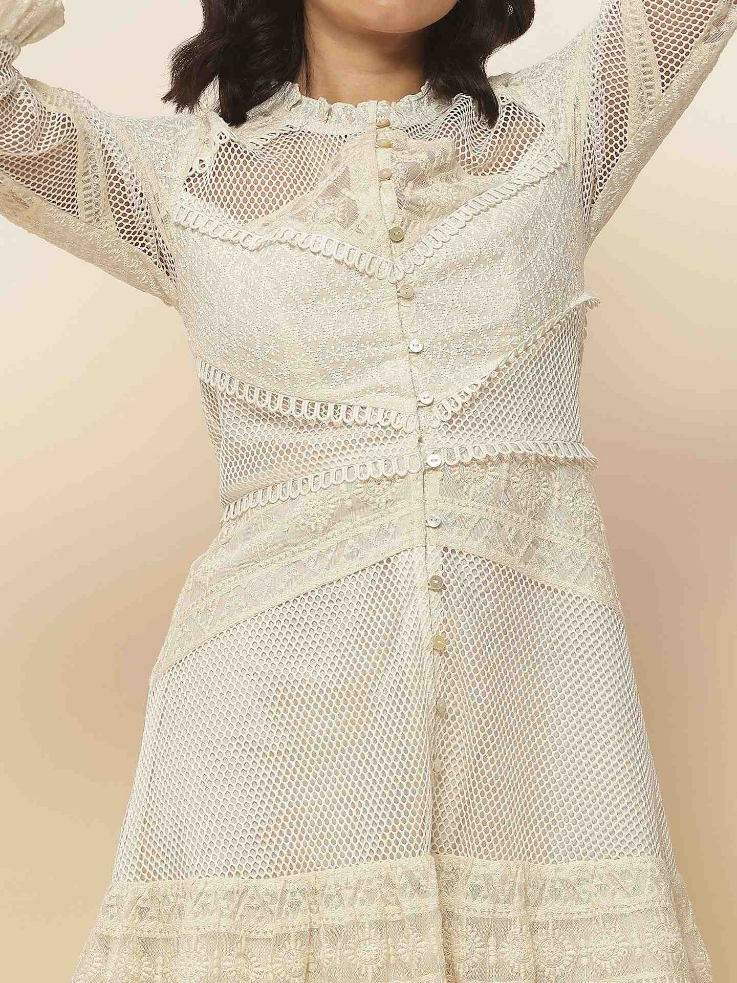 White Ariel Skater Dress