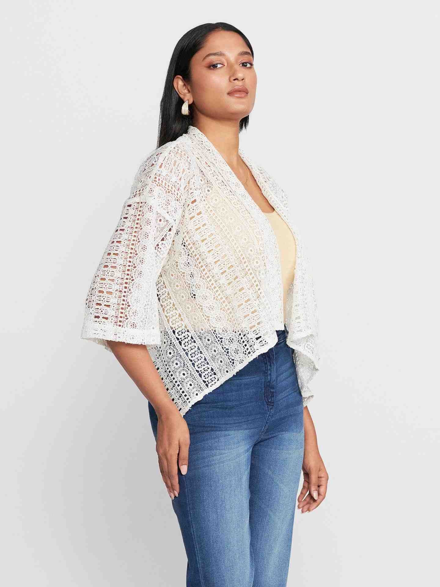 Ivory Fashion Flair Shrug