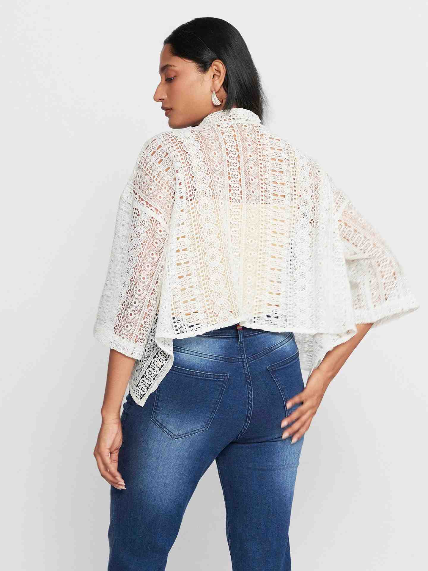 Ivory Fashion Flair Shrug