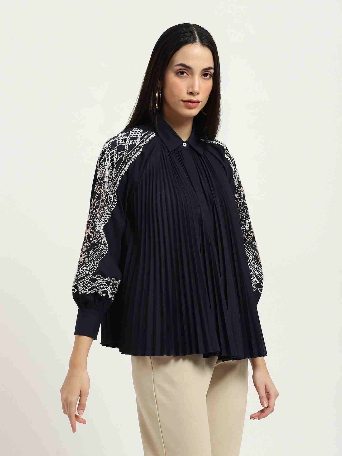 Navy Janette Shirt