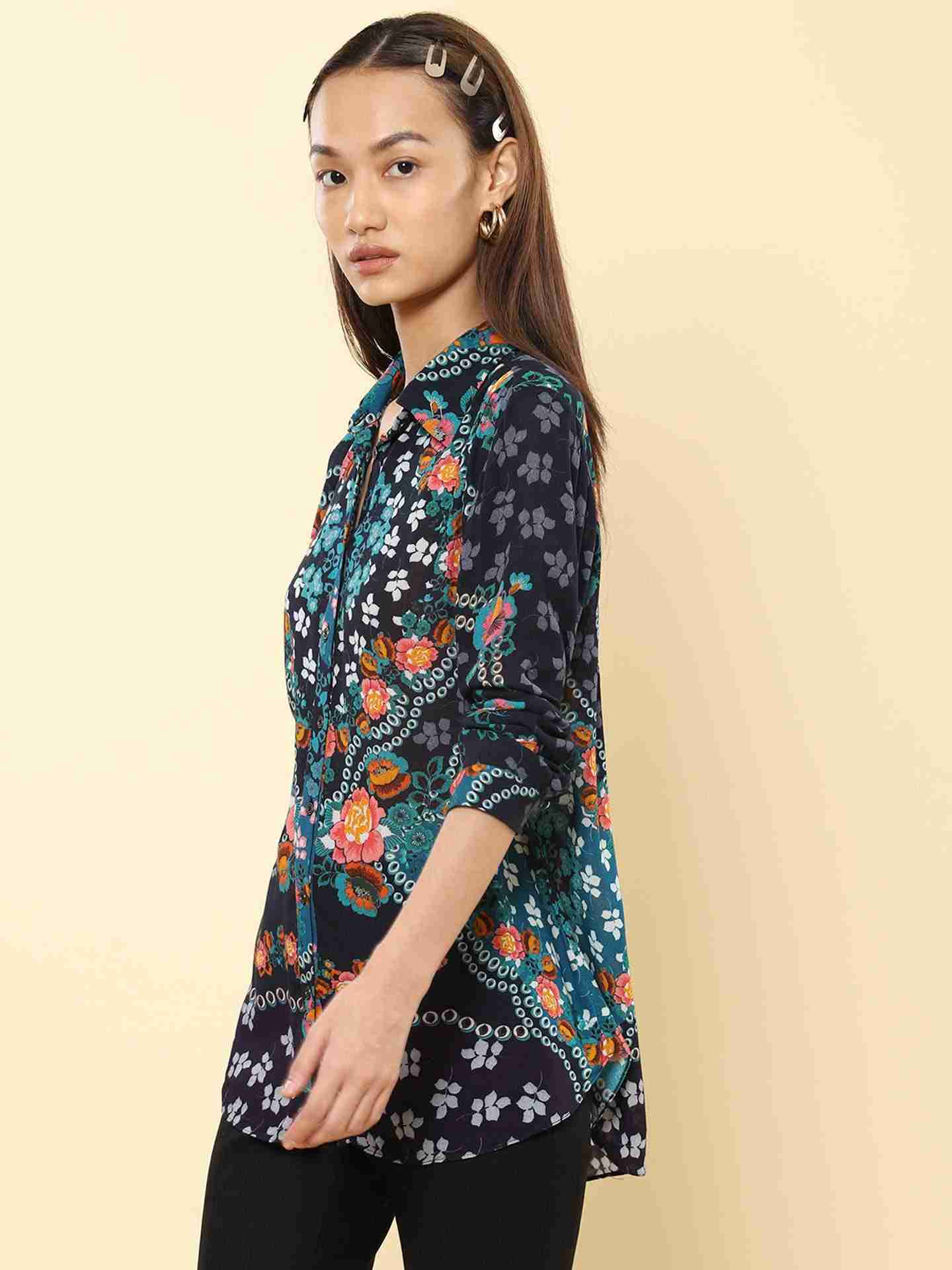 Blue Dew Drops Shirt