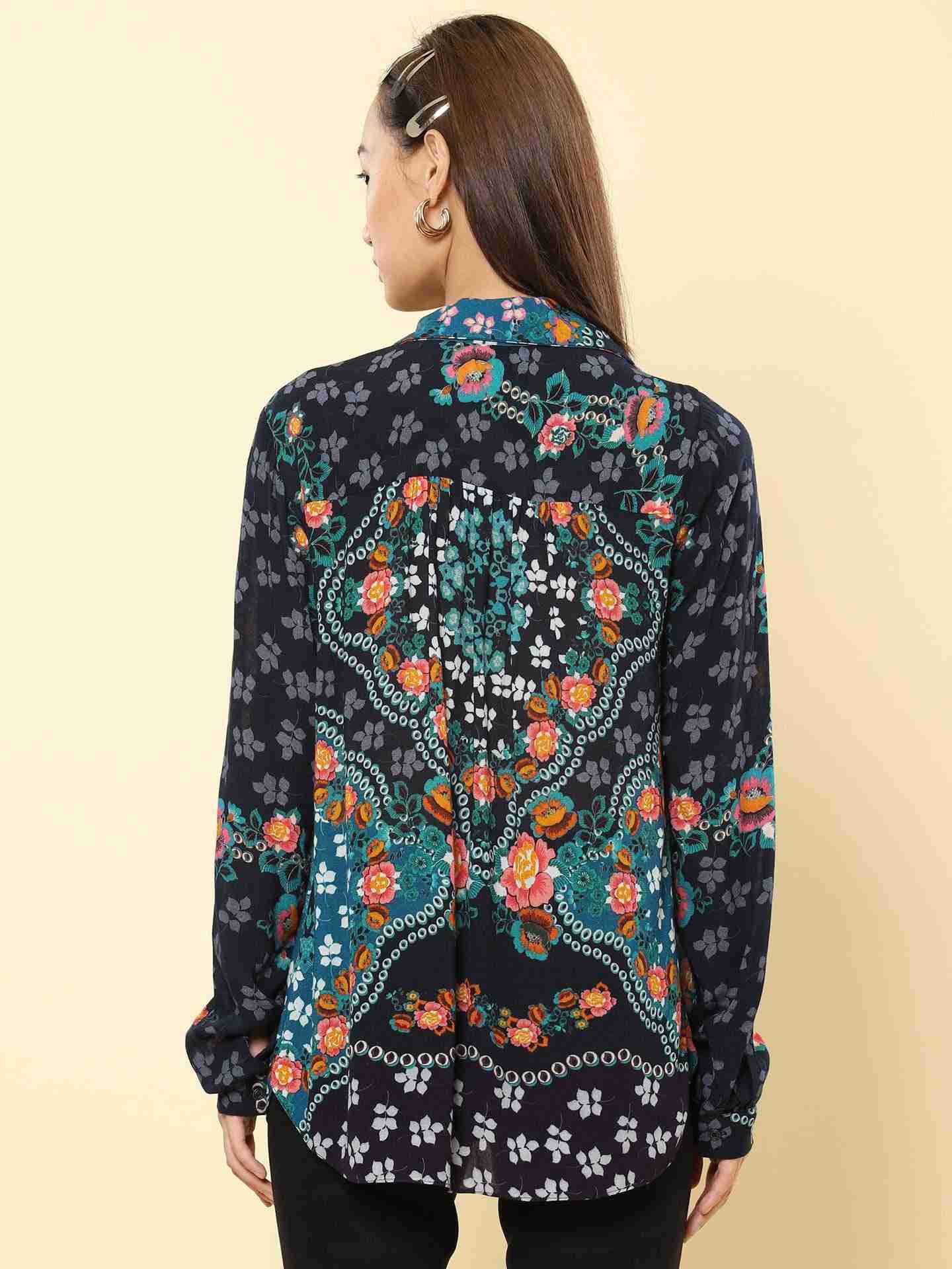 Blue Dew Drops Shirt