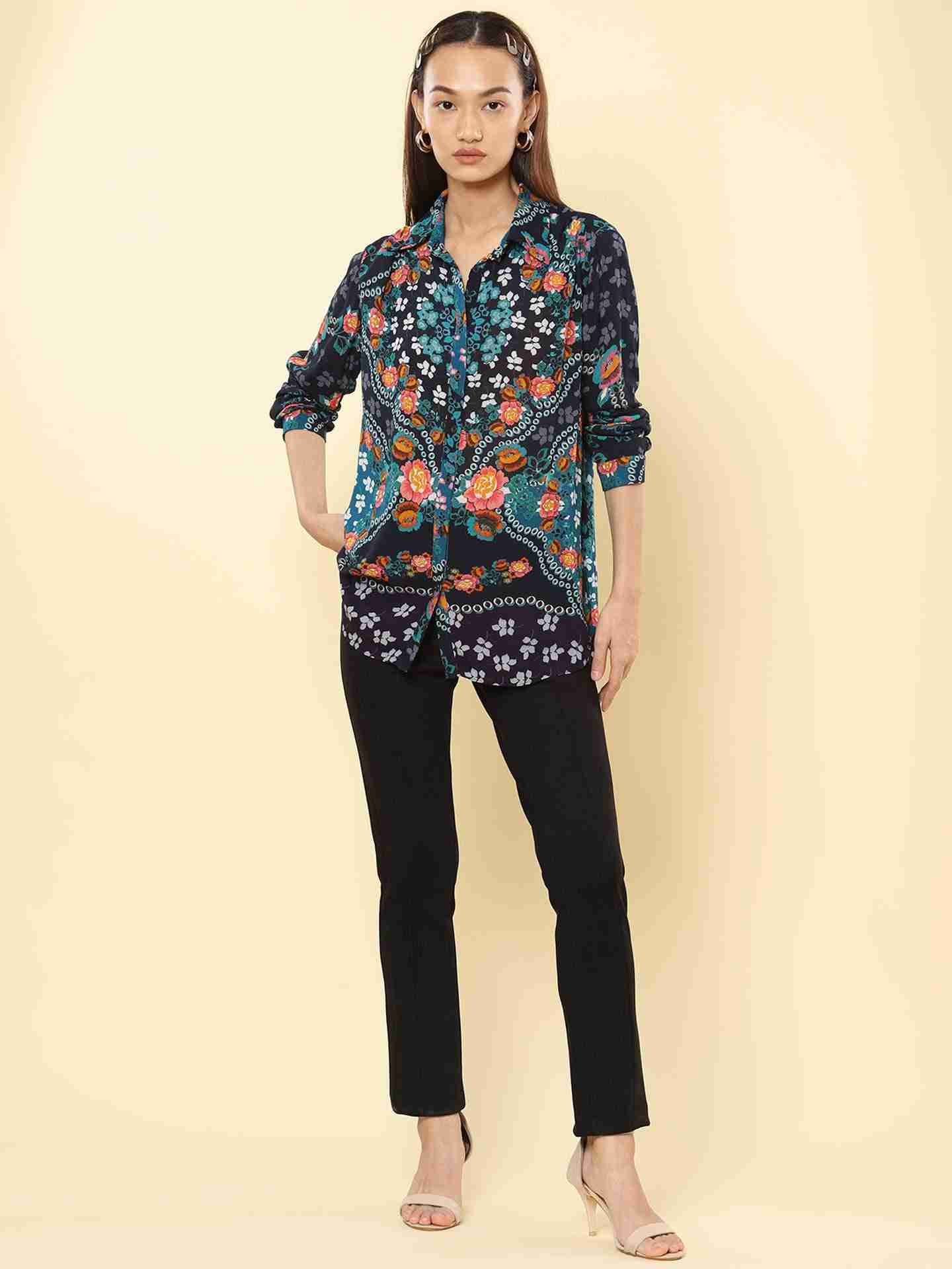 Blue Dew Drops Shirt