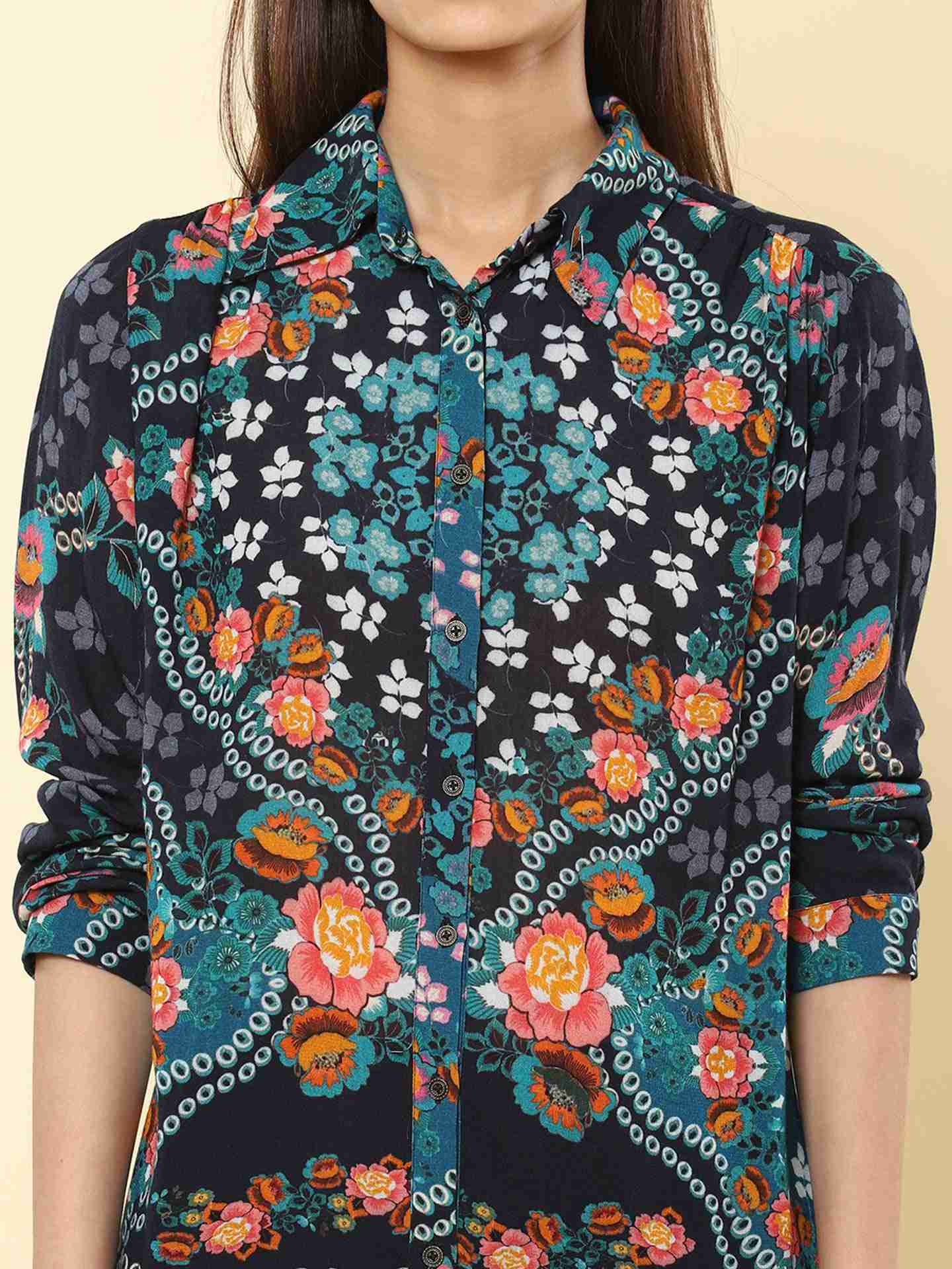 Blue Dew Drops Shirt