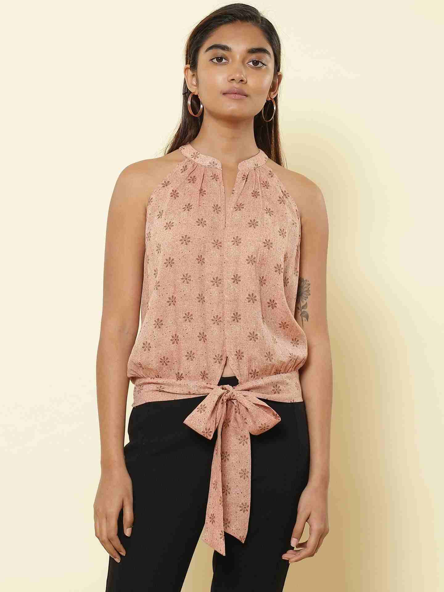 Brown Fashion Flair Shirt