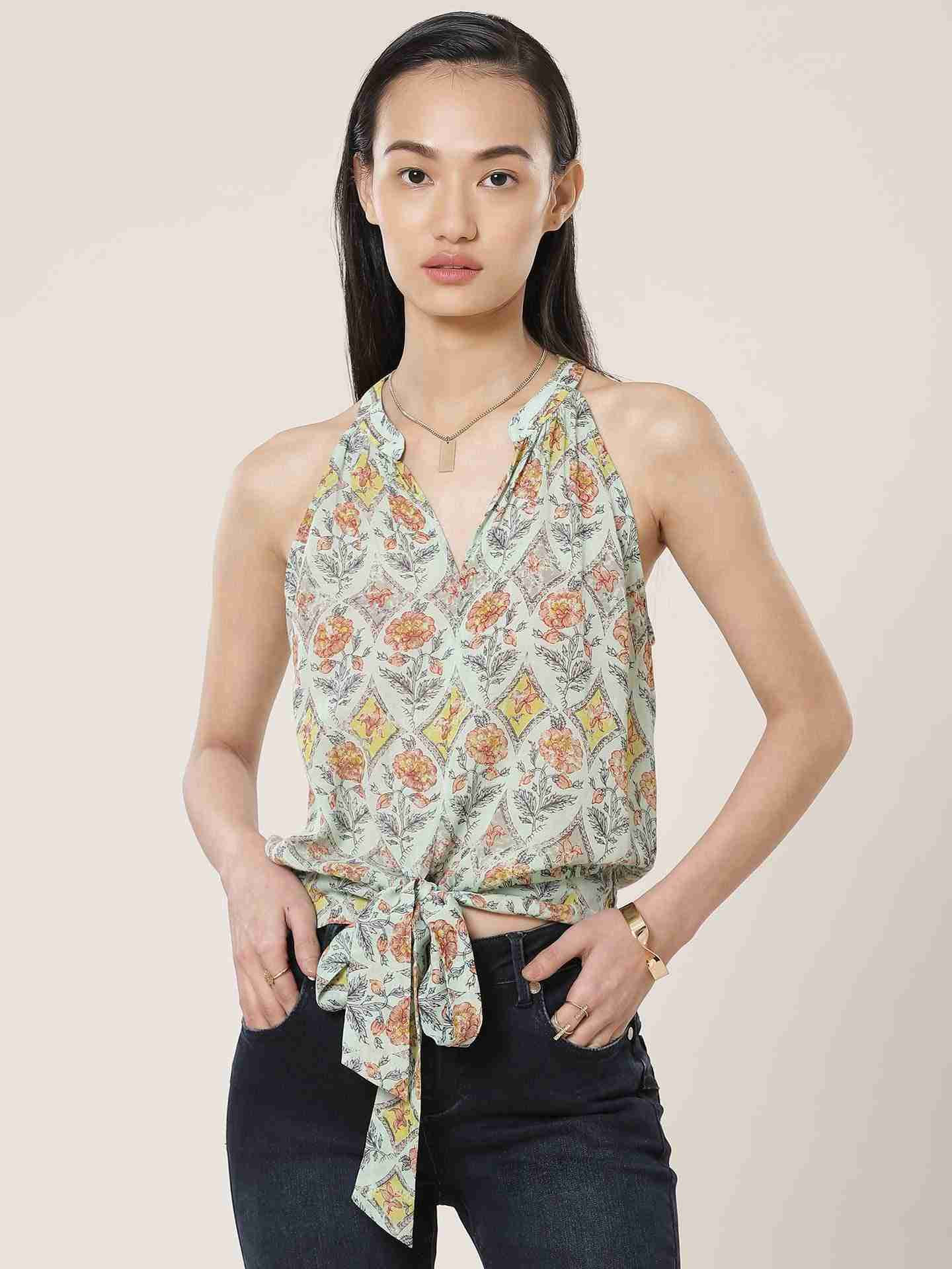 Mint Green Fashion Flair Shirt