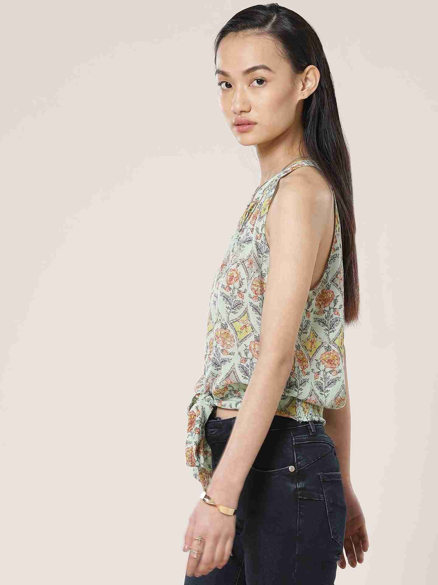 Mint Green Fashion Flair Shirt