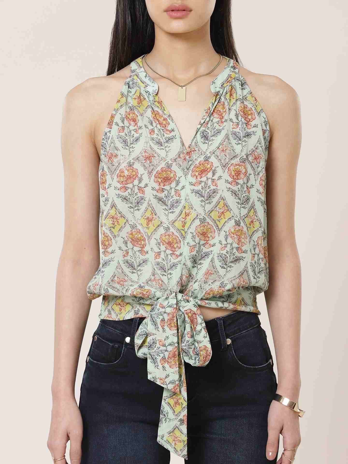 Mint Green Fashion Flair Shirt