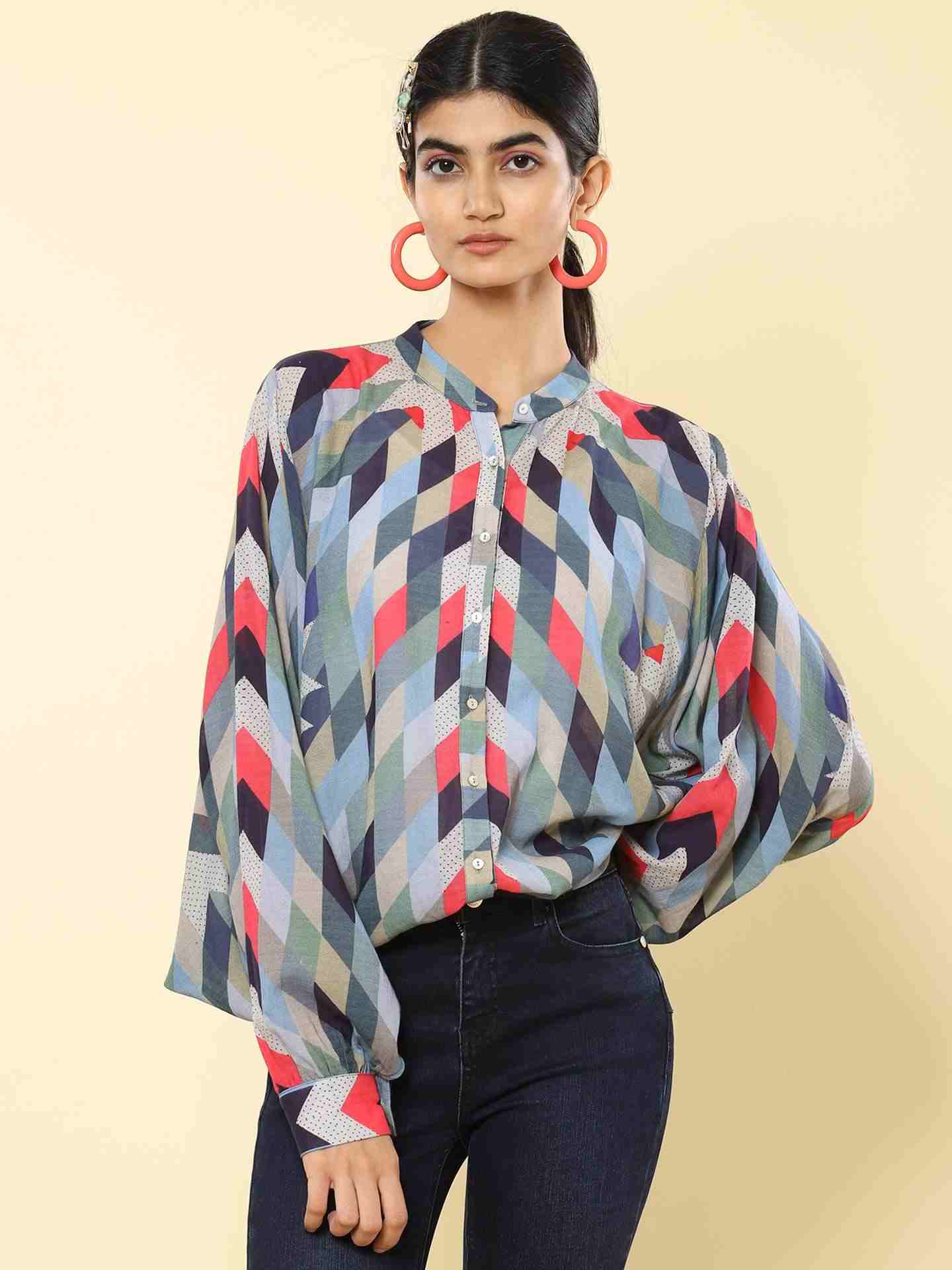 Blue Princess Shamiyana Shirt