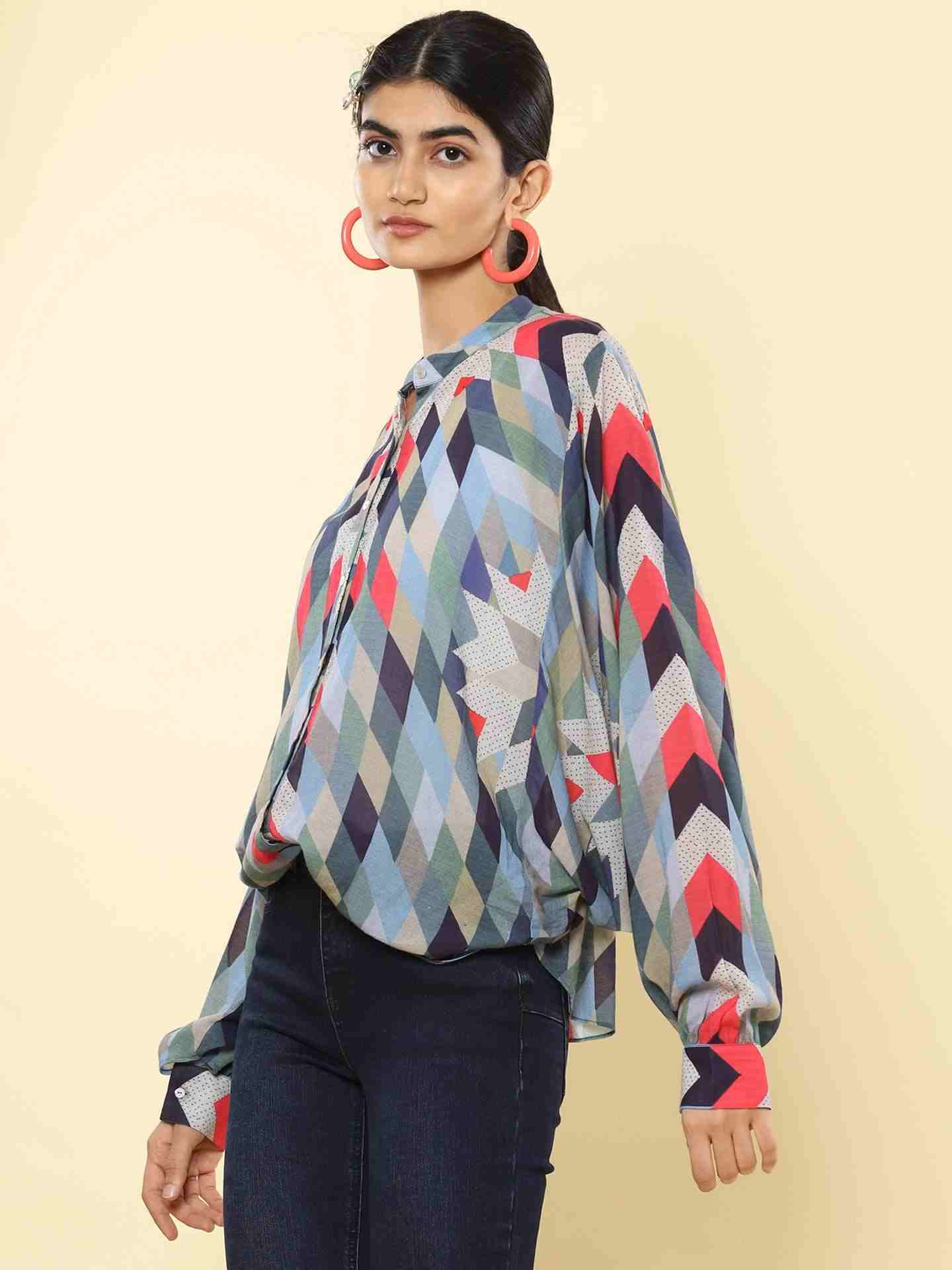 Blue Princess Shamiyana Shirt