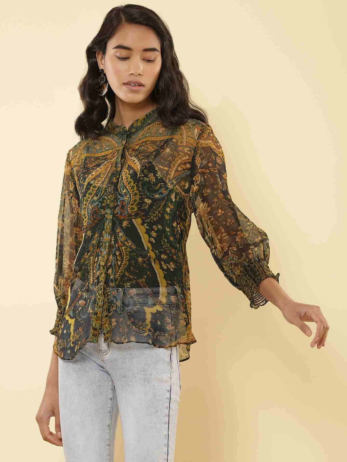 Green Haisey Paisley Shirt
