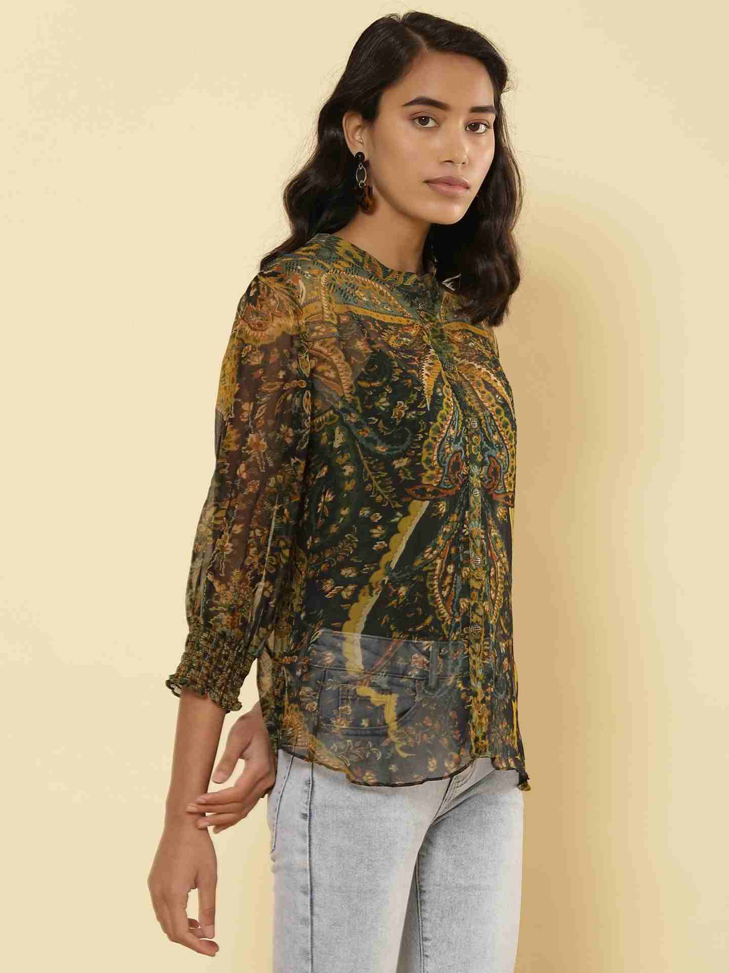 Green Haisey Paisley Shirt