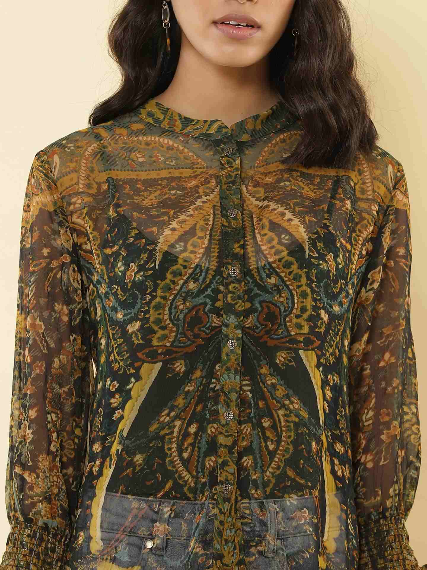 Green Haisey Paisley Shirt