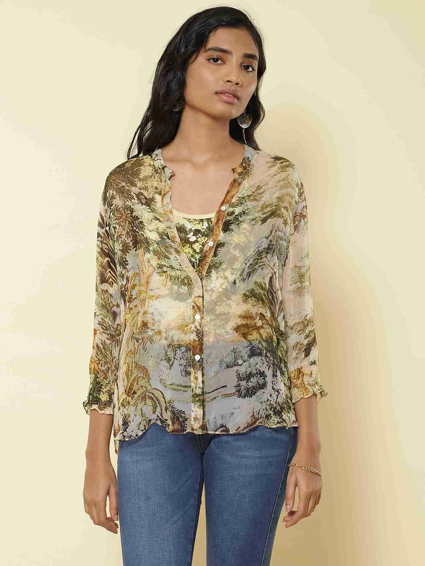 Beige Safari Shirt