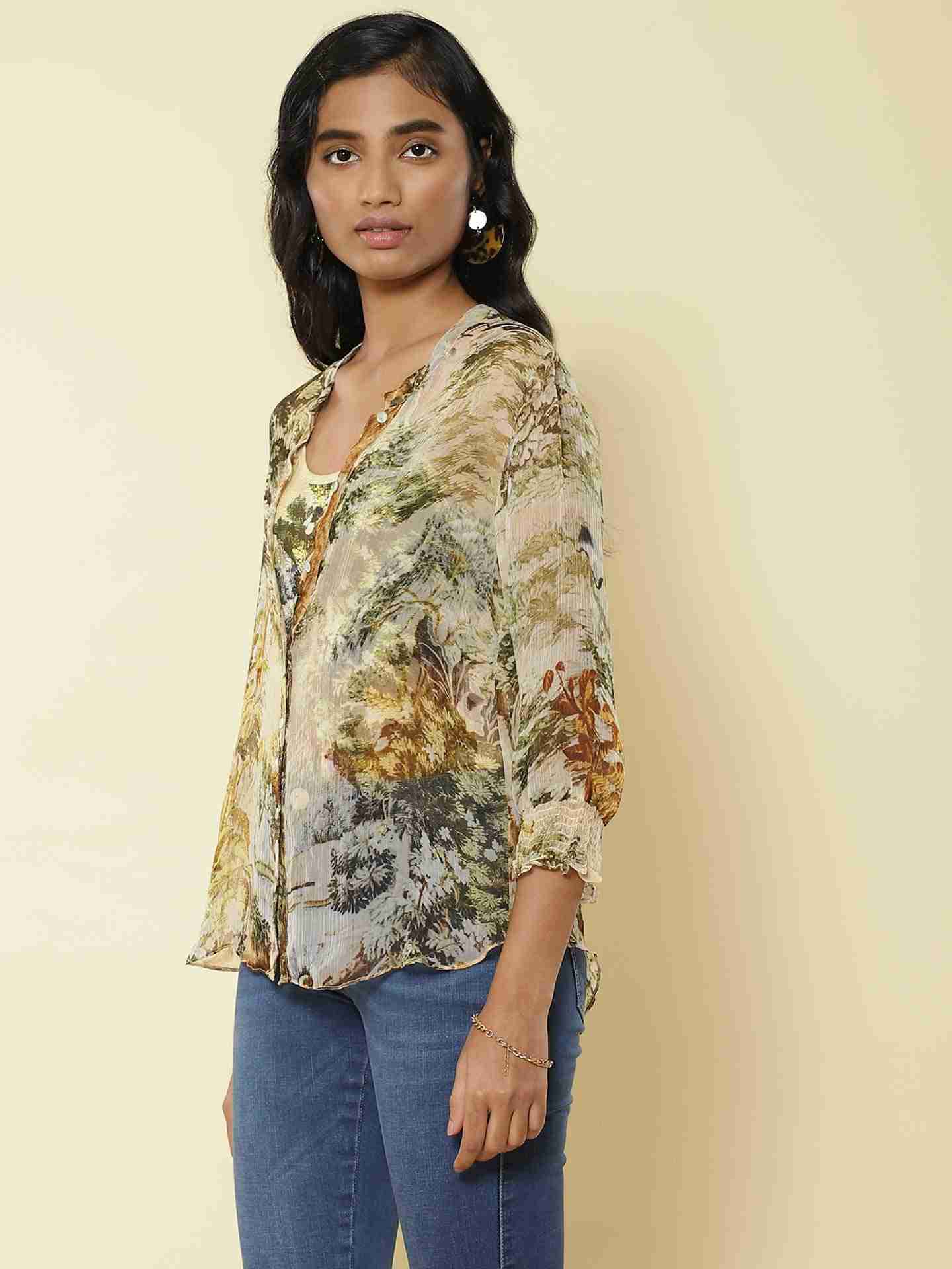 Beige Safari Shirt