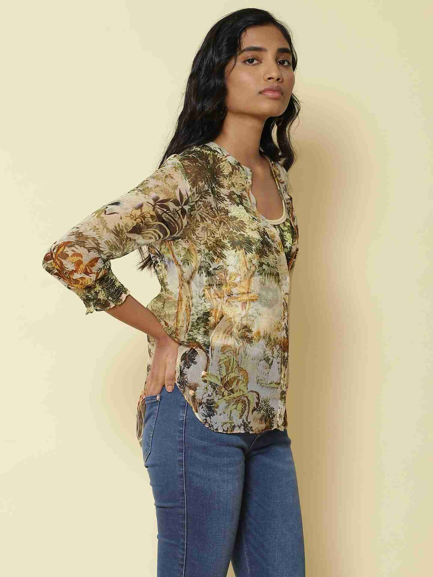 Beige Safari Shirt