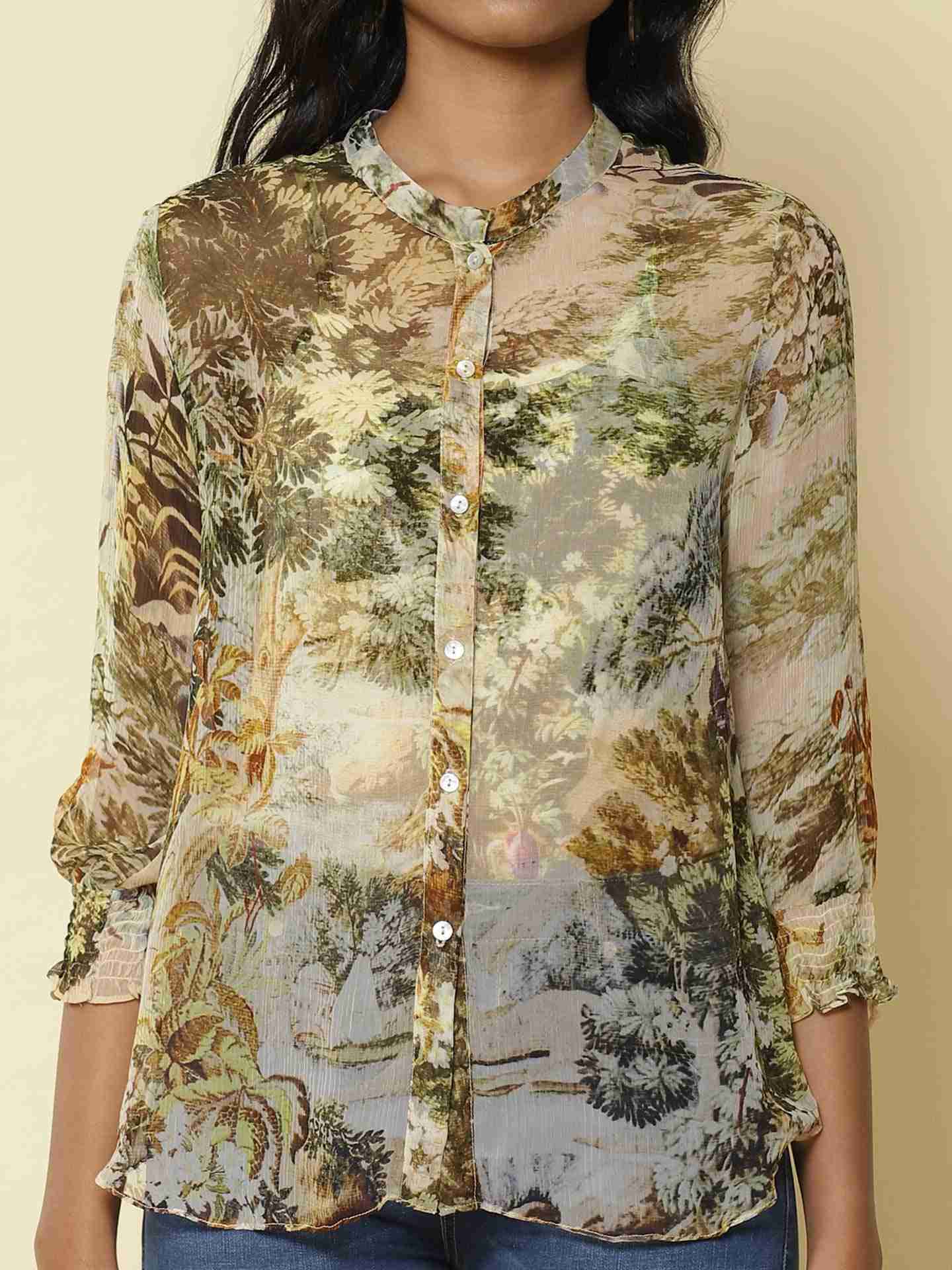 Beige Safari Shirt