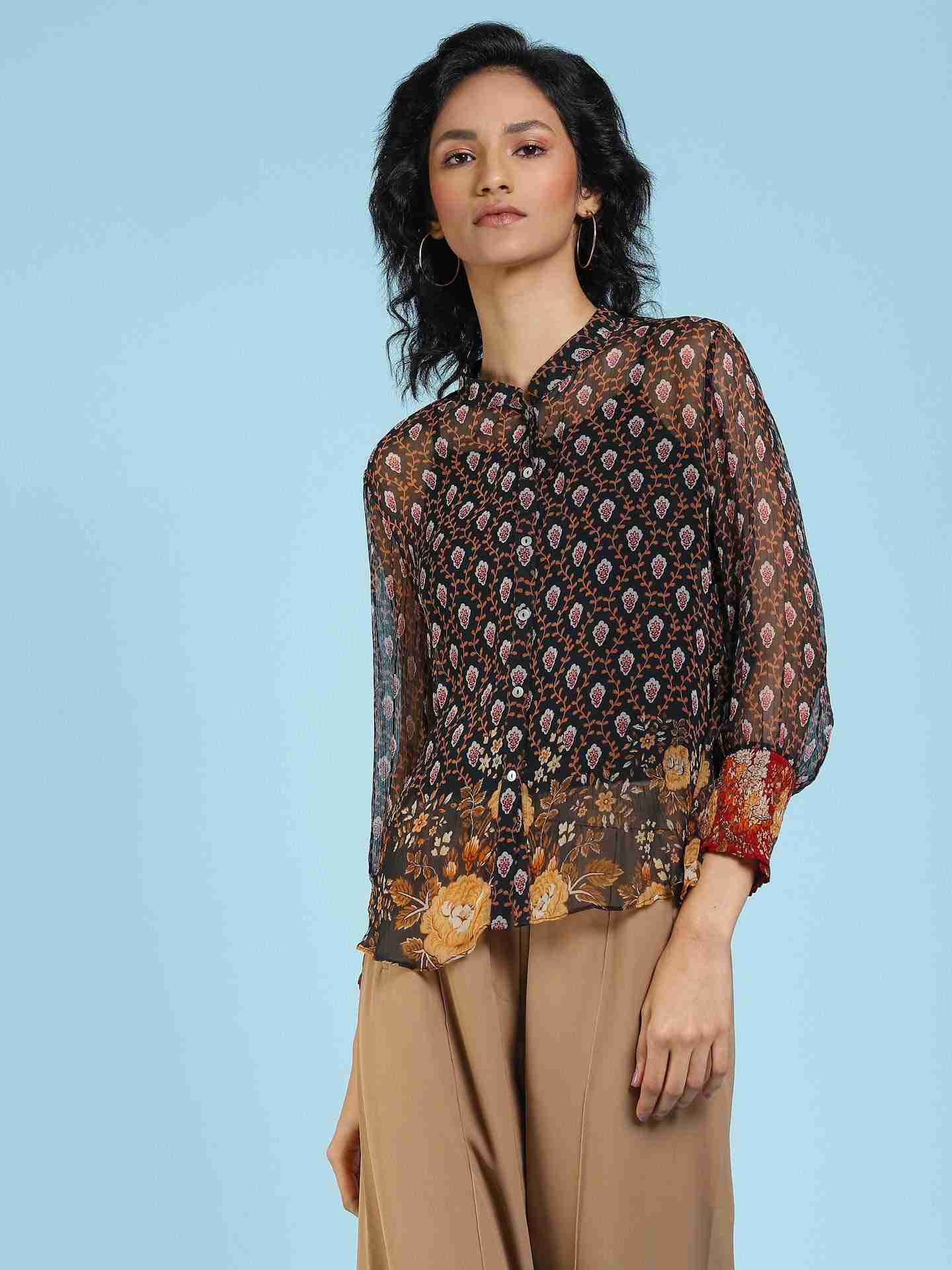 Black Provencal Shirt