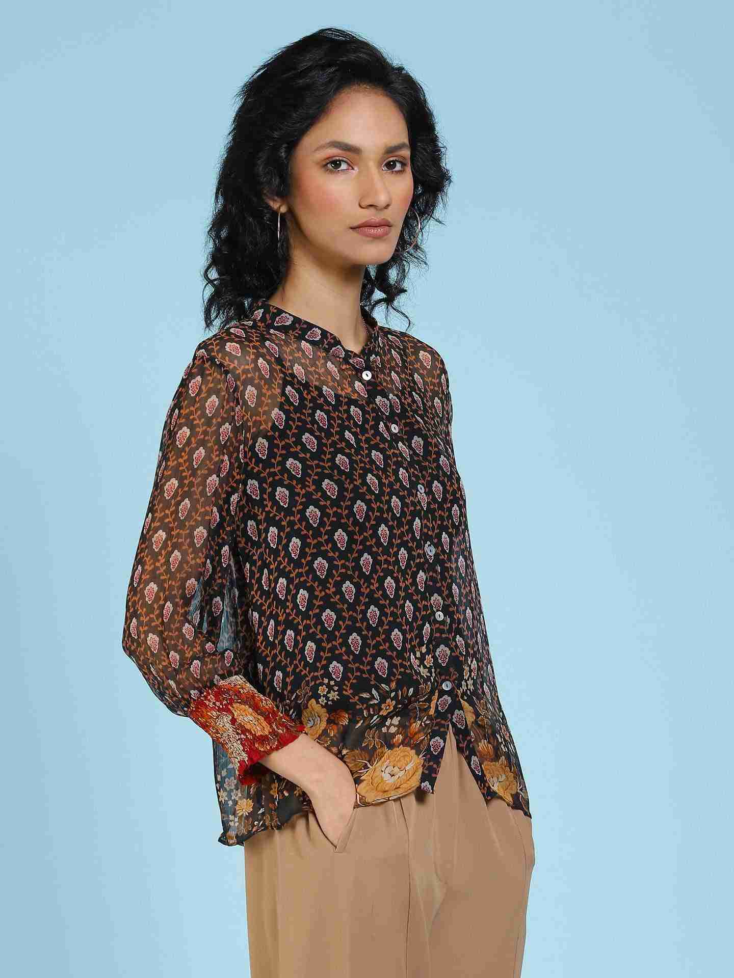 Black Provencal Shirt