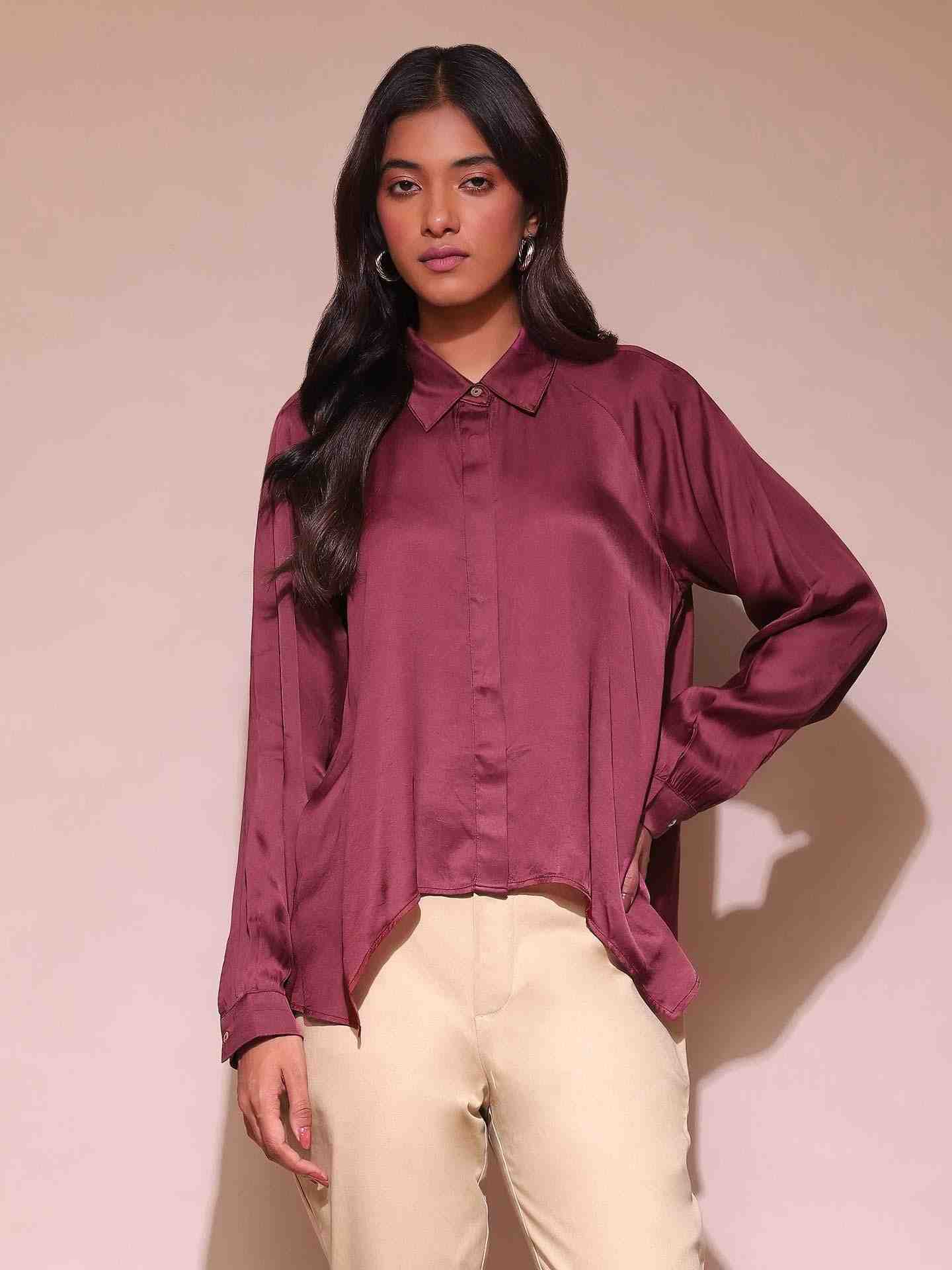 Burgundy Glay Shirt